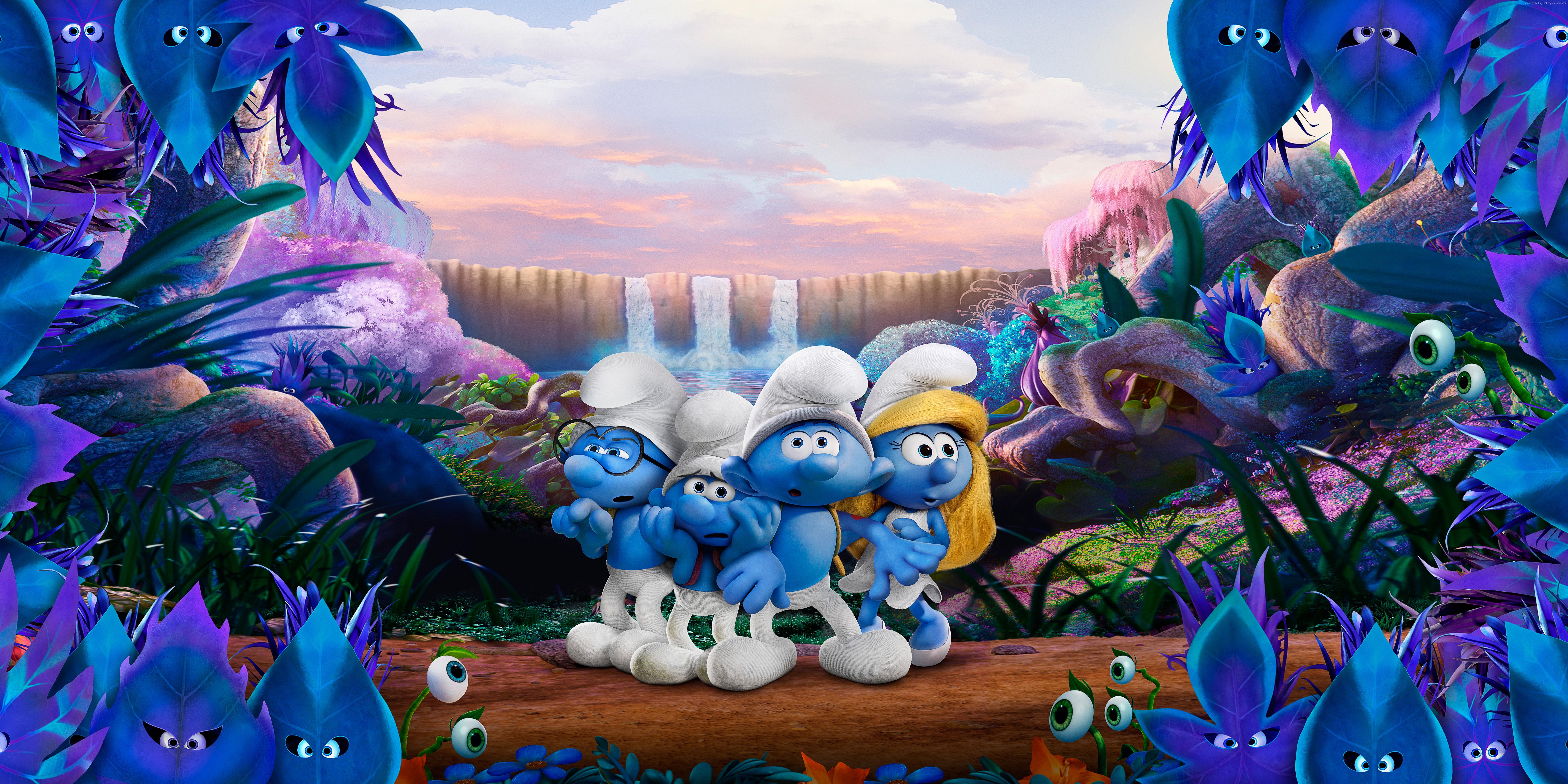 8639x4320 Full HD Smurfette wallpaper