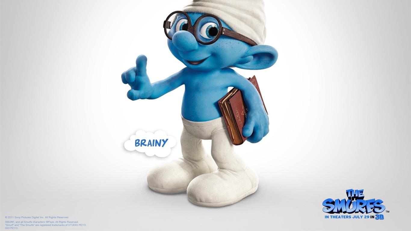 1366x768 Brainy Smurf The Smurfs 3D Movie Wallpaper