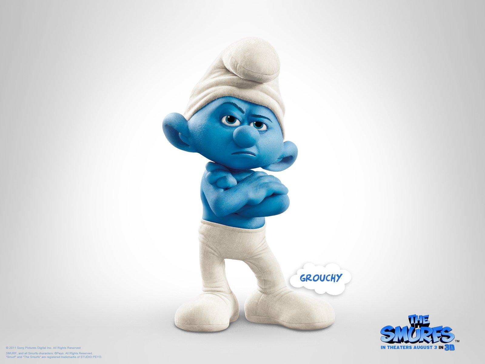 1600x1200 Grouchy Smurf HD Wallpaper and Background