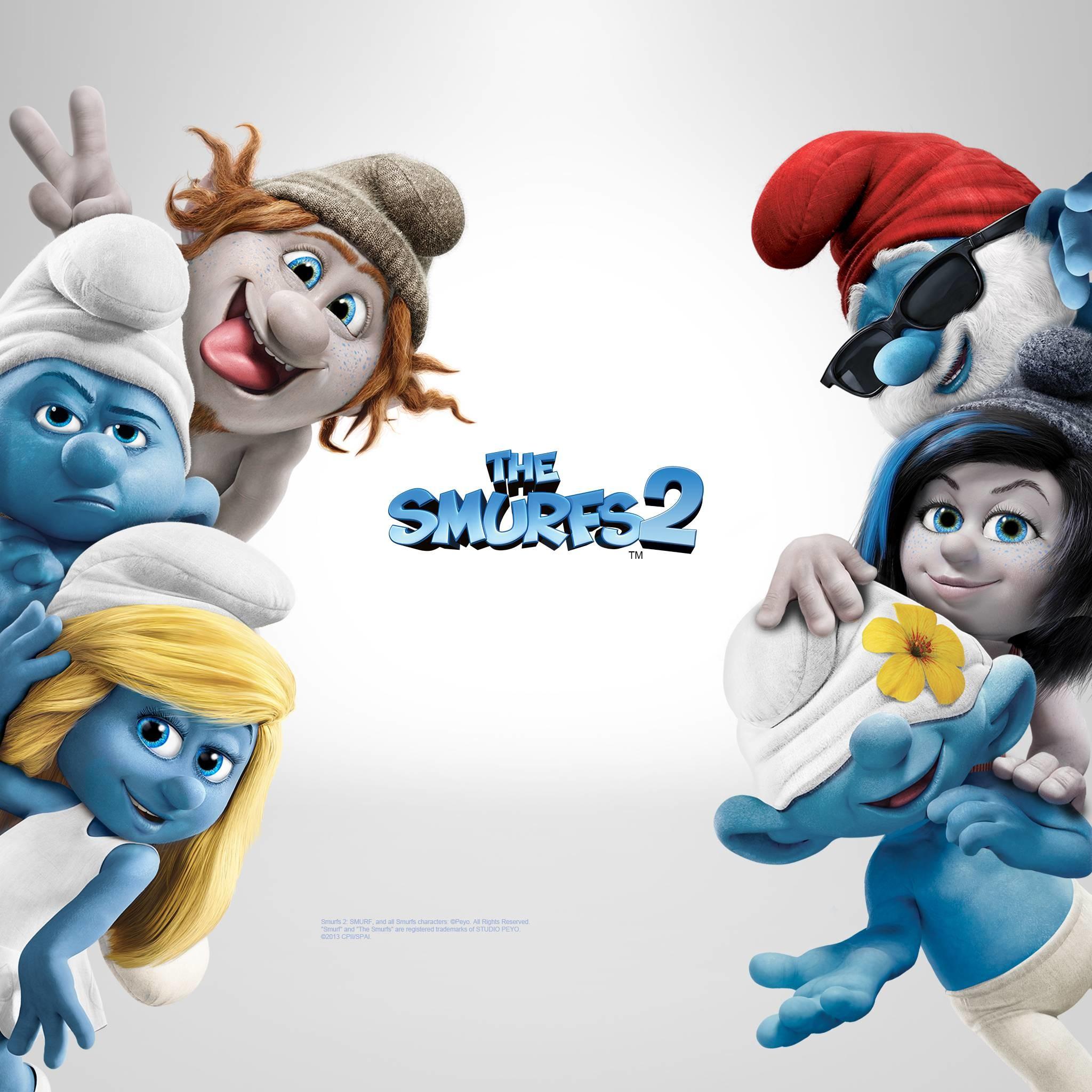 2048x2048 Smurf Background
