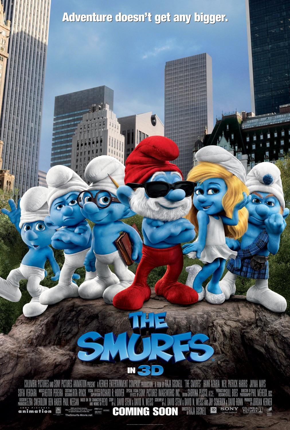 1012x1500 The Smurfs Movie Poster ( of 20)