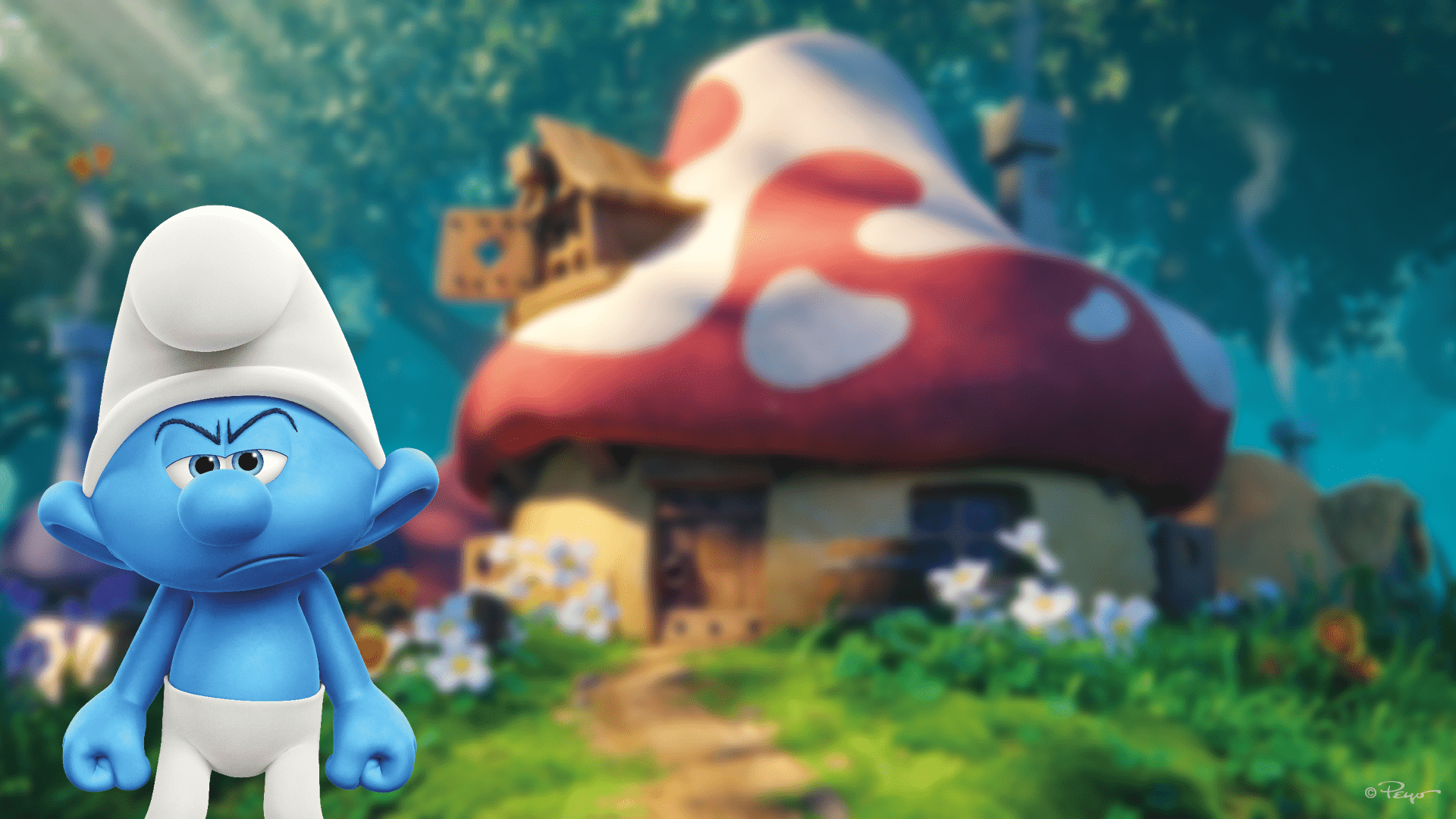 1920x1080 Smurftacular Zoom Background