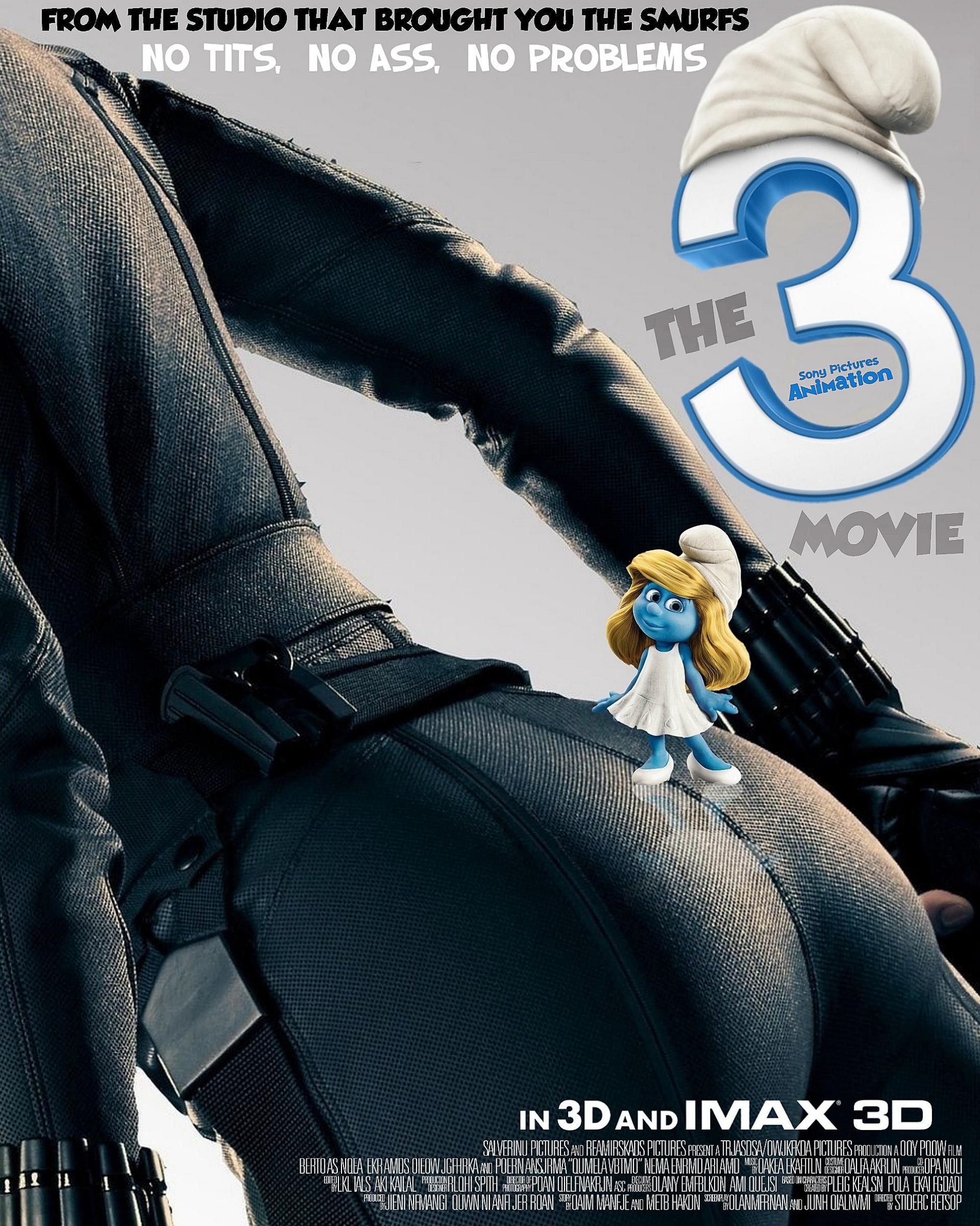 1920x2400 The Smurfs 3!!! (Movie Poster Parody With Black Widow)