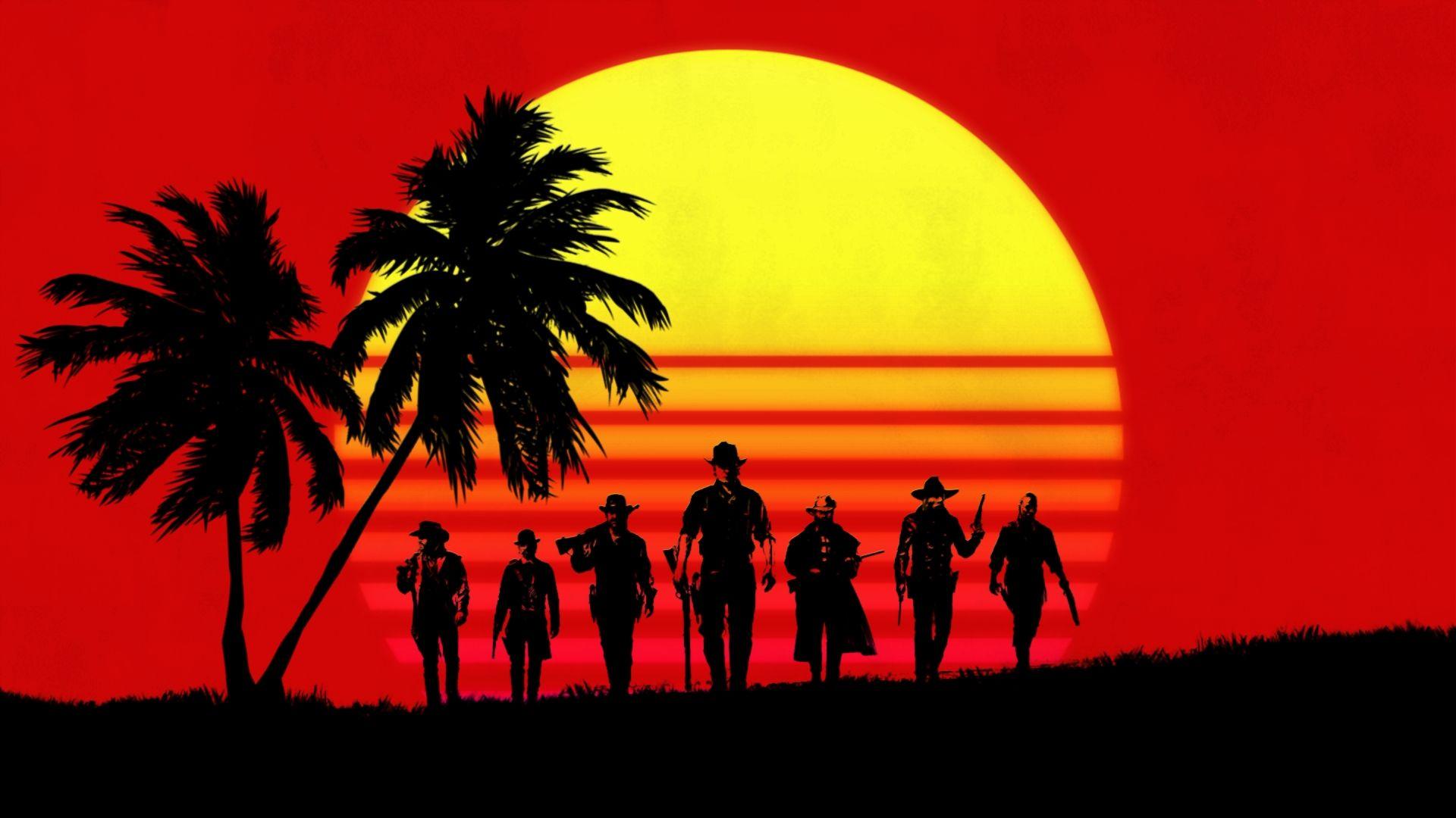 1920x1080 Red Dead Redemption 2 Retro Wallpaper