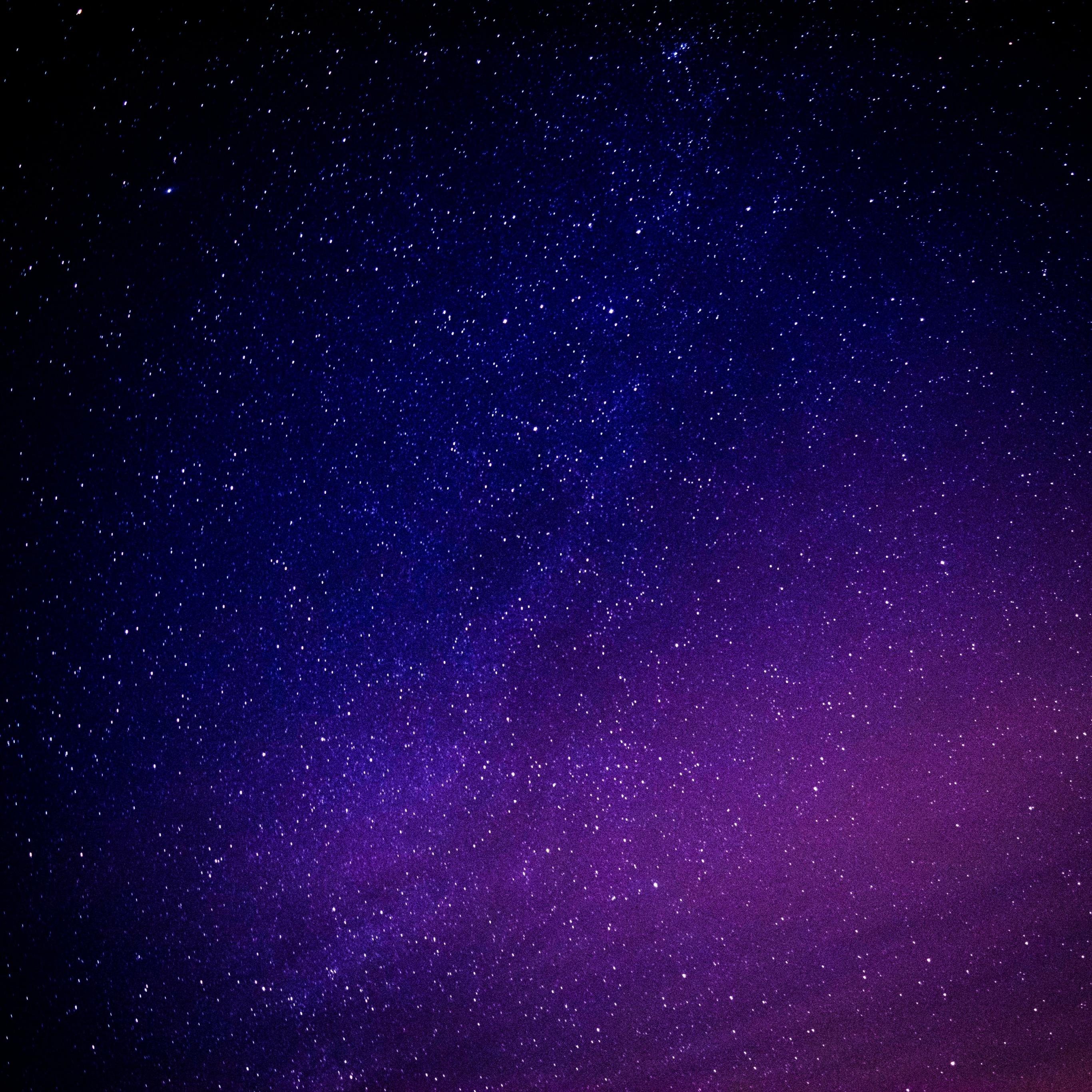 2732x2732 Starry sky Wallpaper 4K, Purple sky, Photography