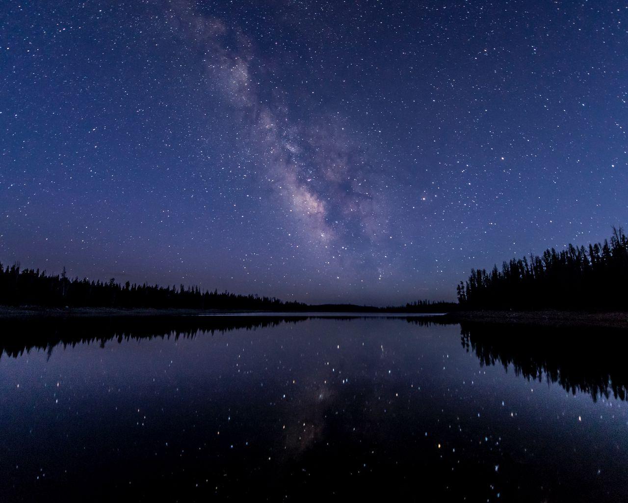 1280x1024 Download wallpaper 1280x1024 night sky, stars, starry sky standard 5:4 HD background