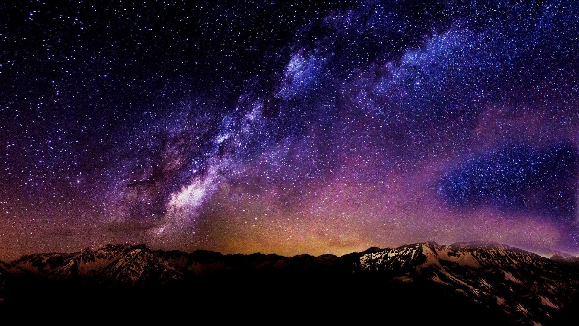 1920x1080 Starry Night Sky HD desktop wallpaper : High Definition