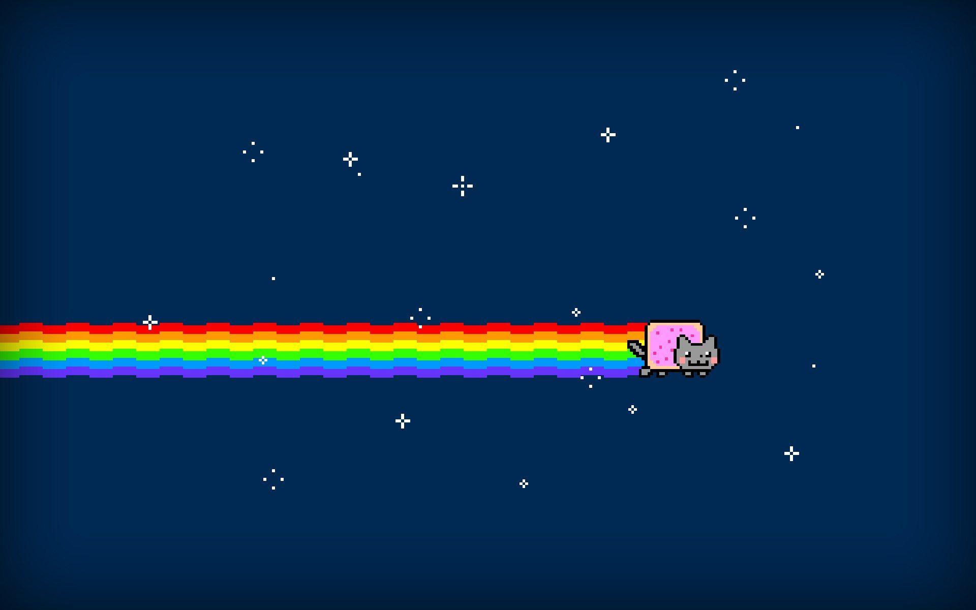 1920x1200 Nyan Cat Background