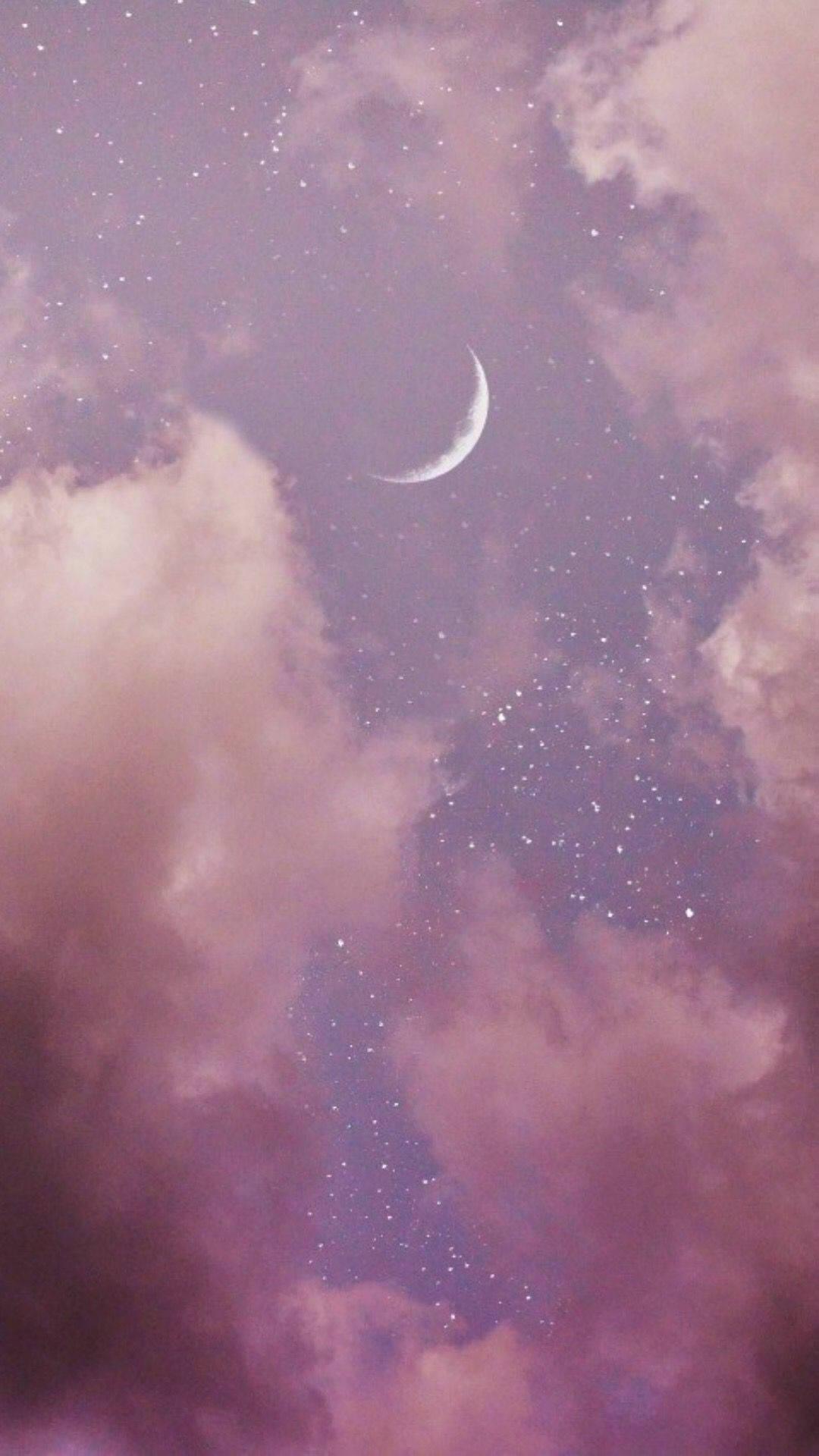 1080x1920 Download Moon Aesthetic Pastel Wallpaper