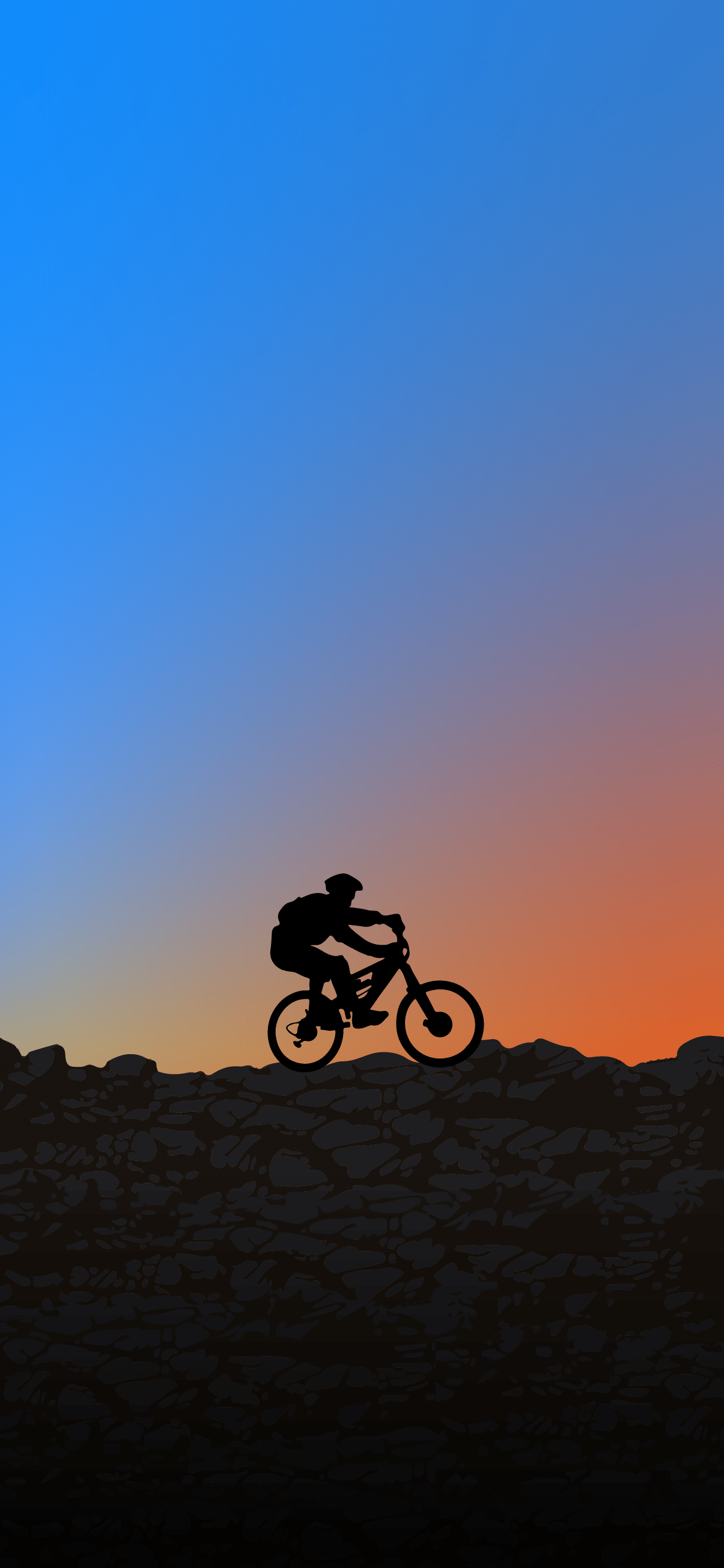 1205x2609 Mountain bike wallpaper iphone