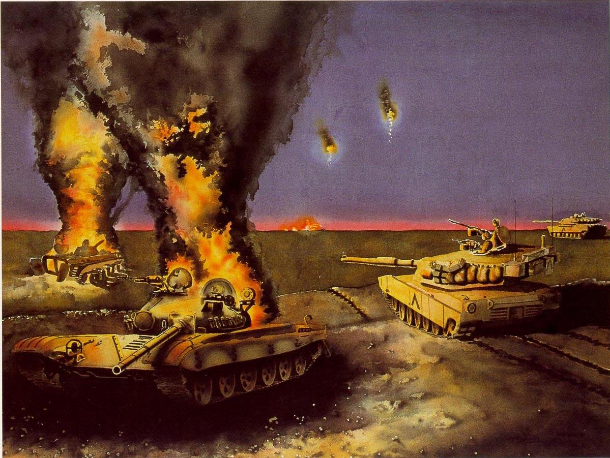 1199x901 Desktop Wallpaper M1 Abrams Tanks US M1A1 Painting Art military