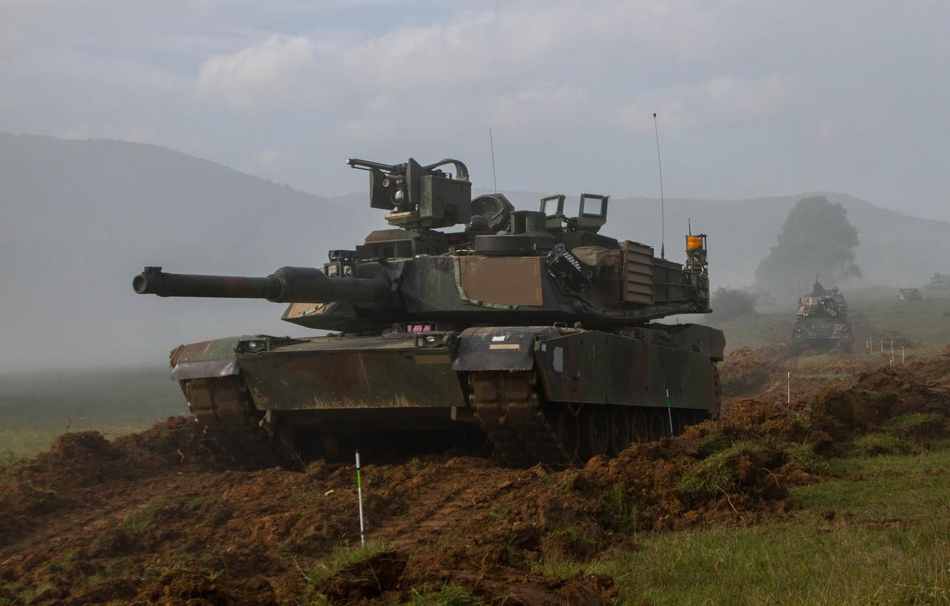 1332x850 Wallpaper field, tank, armor, Abrams, Abrams, M1A2 image for desktop, section оружие