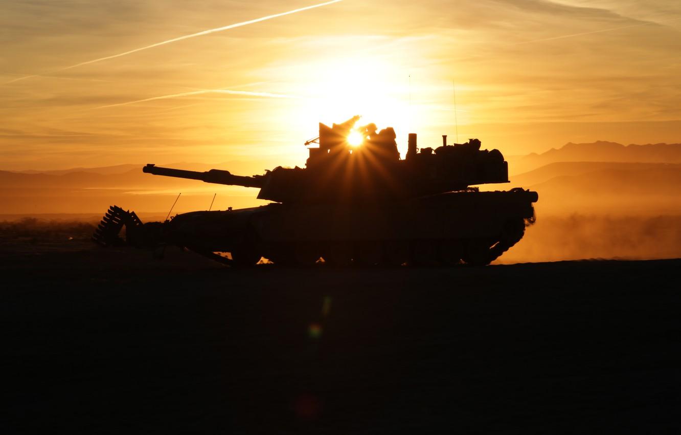 1332x850 Wallpaper weapons, tank, M1A2 Abrams image for desktop, section оружие
