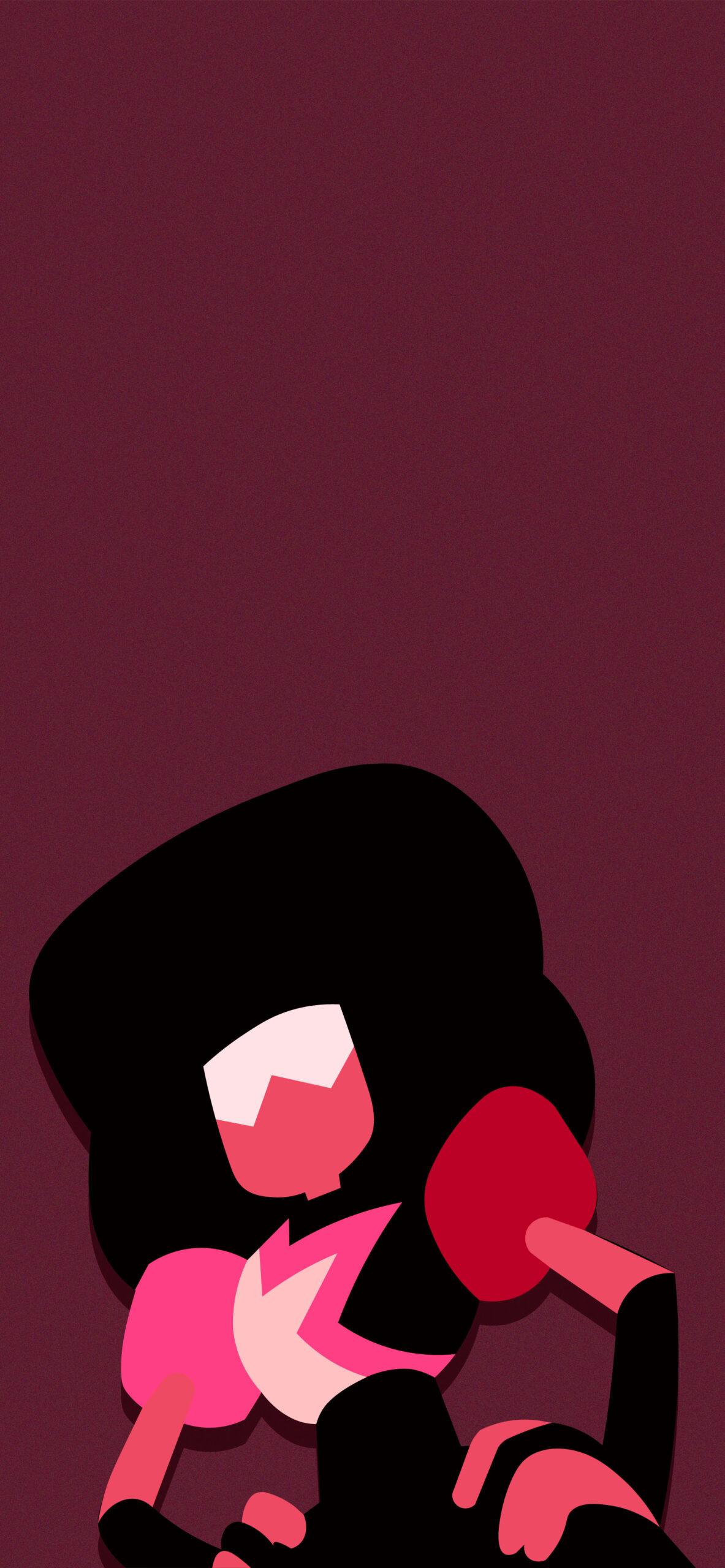 1183x2560 Steven Universe Garnet Minimalist Wallpaper