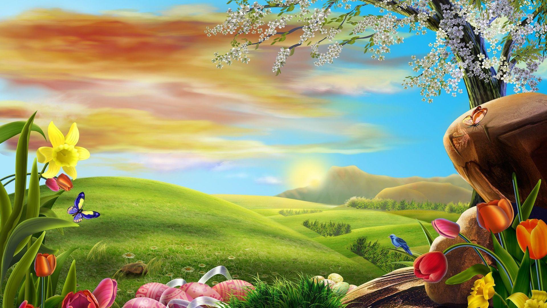 1920x1080 Nature Easter Wallpaper