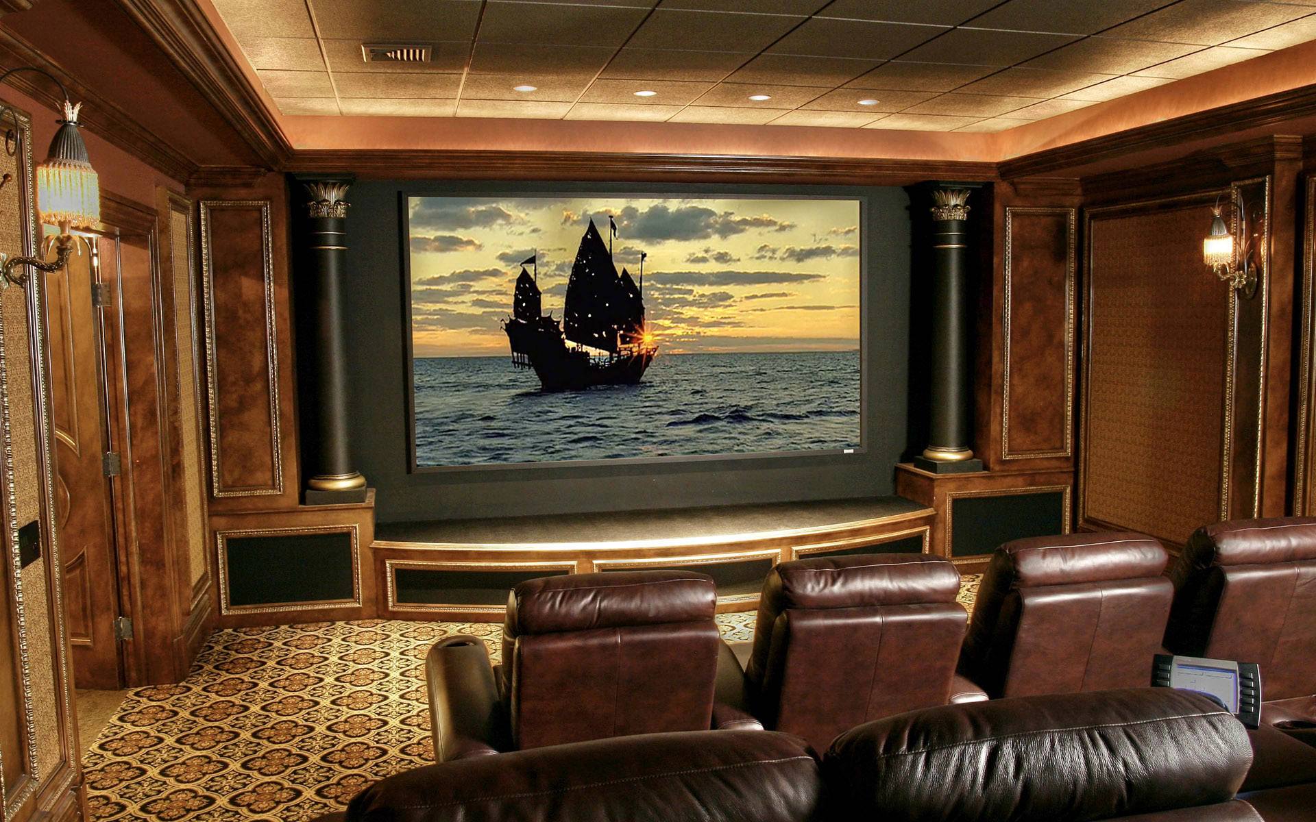 1920x1200 Theater Room Wallpaper