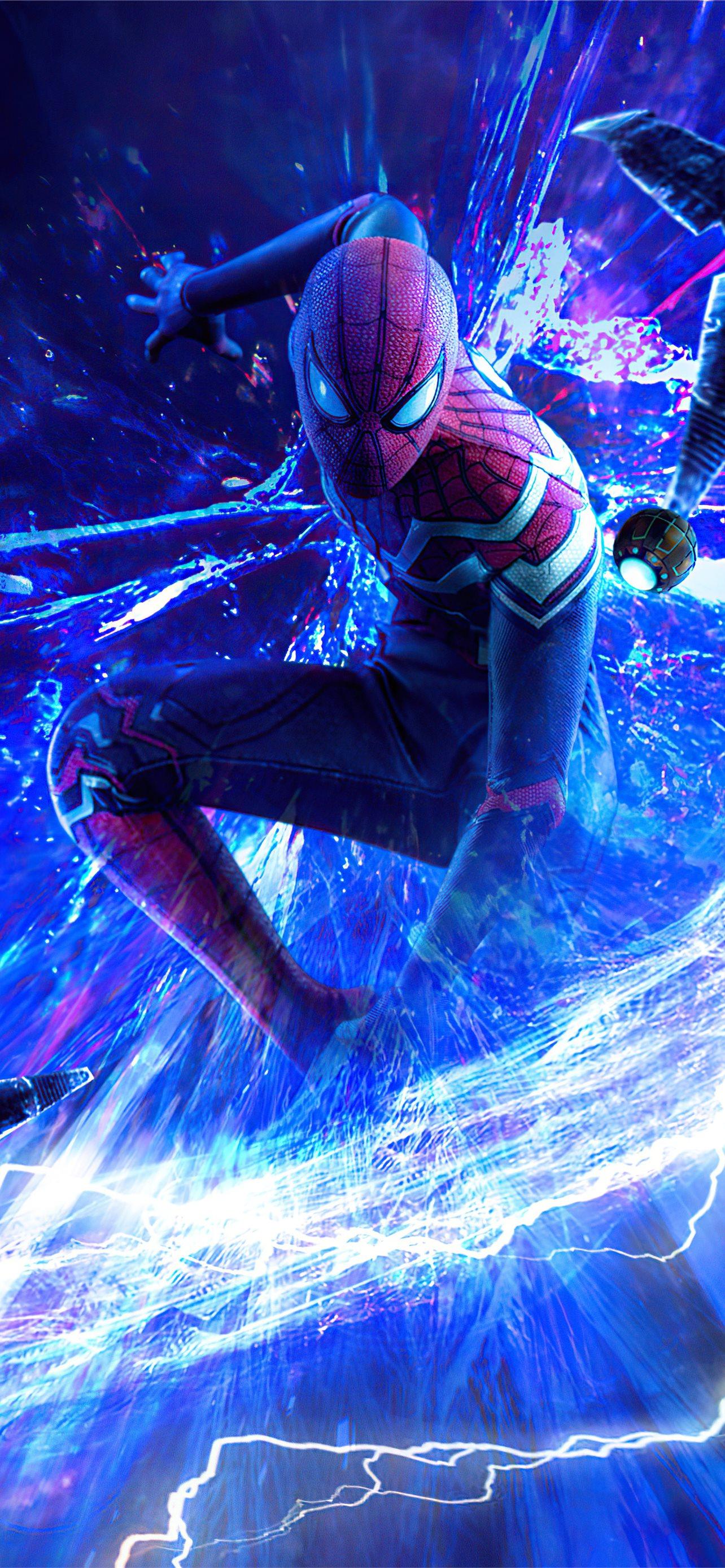 1284x2778 spider man no way home doctor octopus fight 4k iPhone Wallpaper Free Download