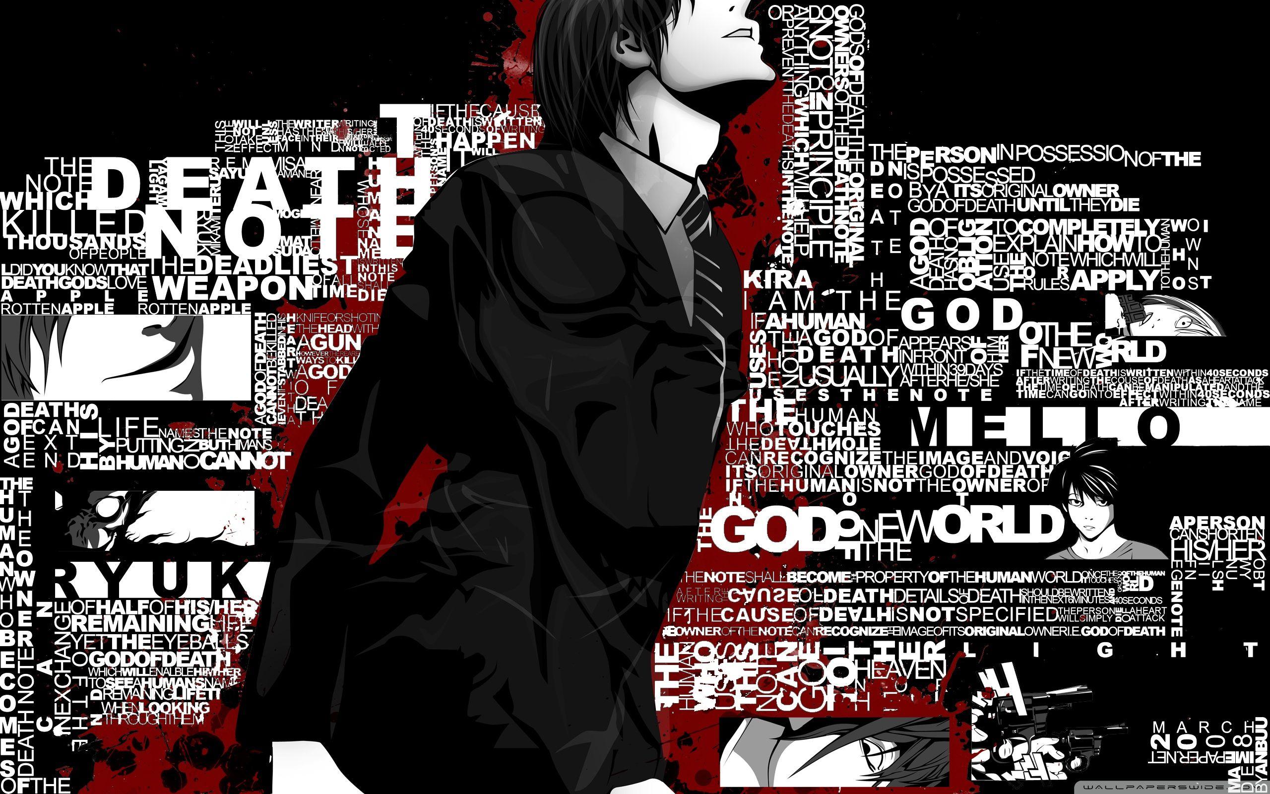 2560x1600 Death Note Wallpaper High Quality