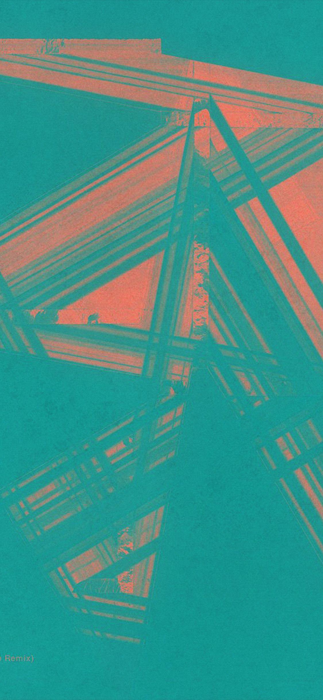 1125x2436 iPhone X wallpaper. music cover art green
