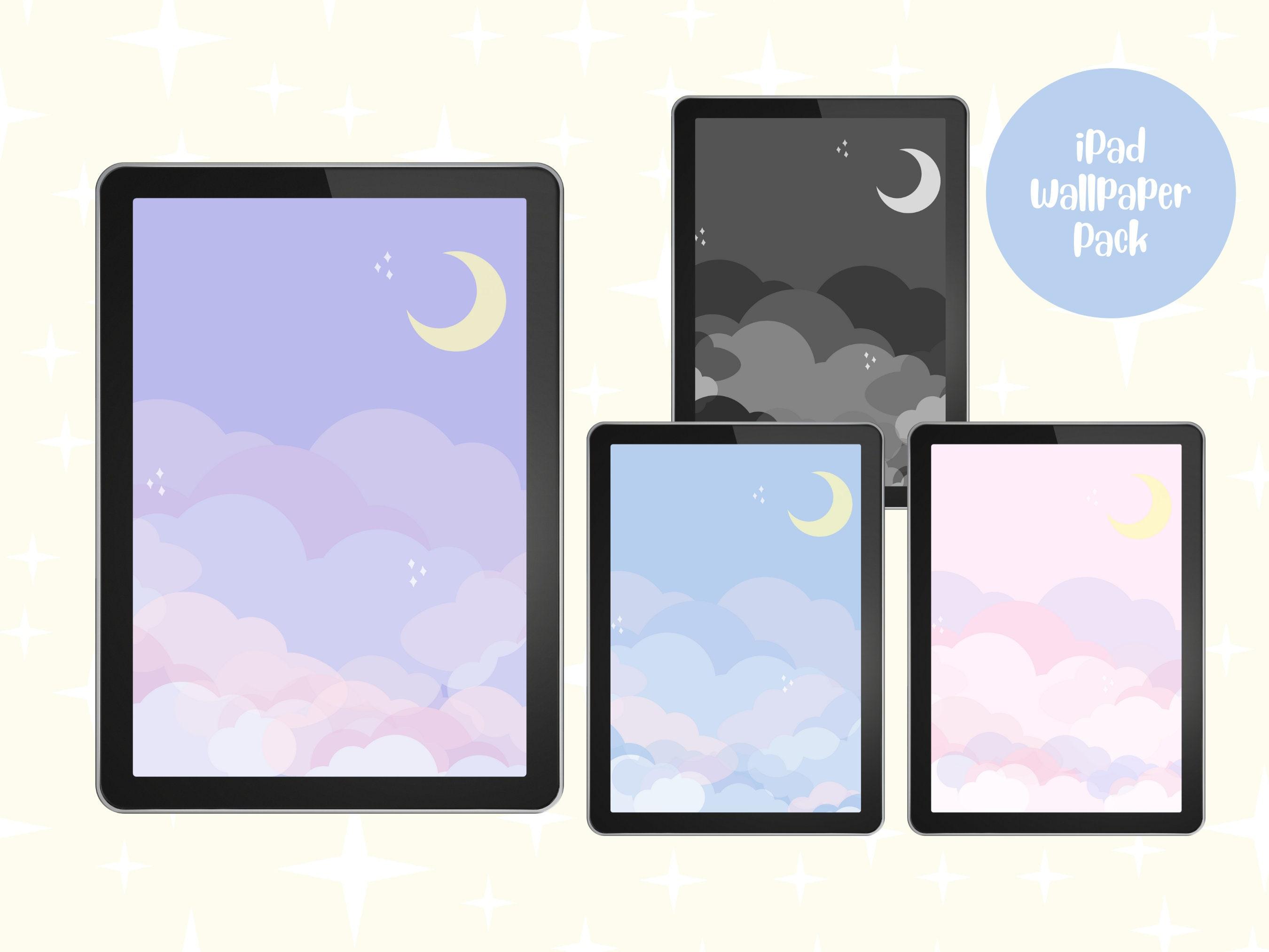 2700x2025 iPad Wallpaper Kawaii Cloud Tablet Wallpaper Pastel