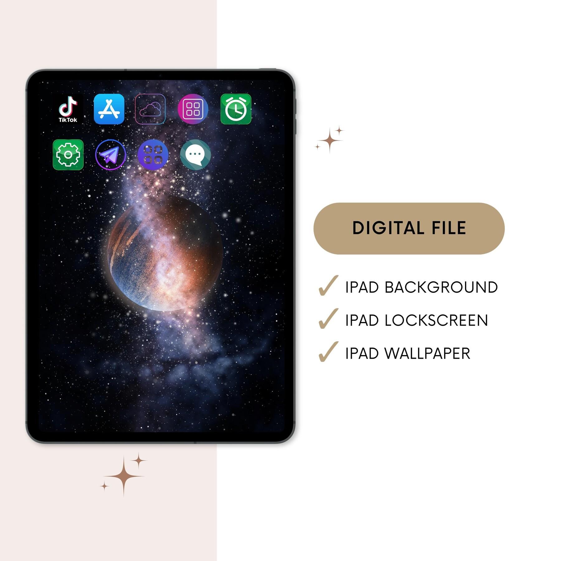1800x1800 Wallpaper for iPad, Digital Wallpaper, iPad Wallpaper, Galaxy iPad Background, Cute Tablet Wallpaper, Tablet Wallpaper, iPad Lockscreen