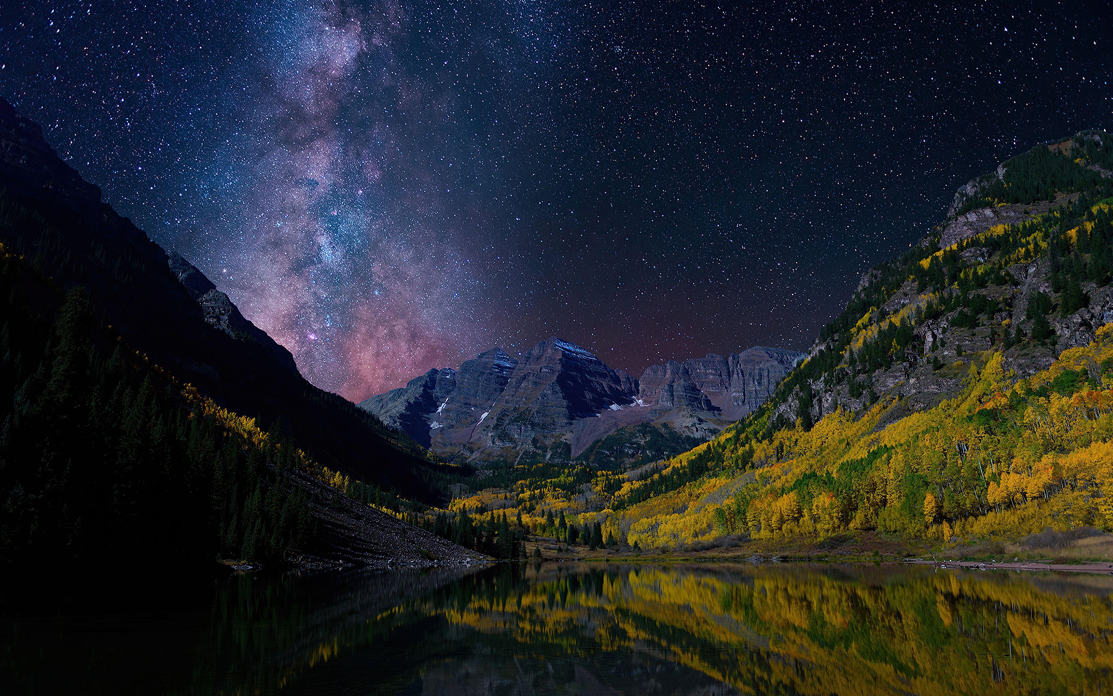 3840x2400 Night Landscape 4k Wallpaper