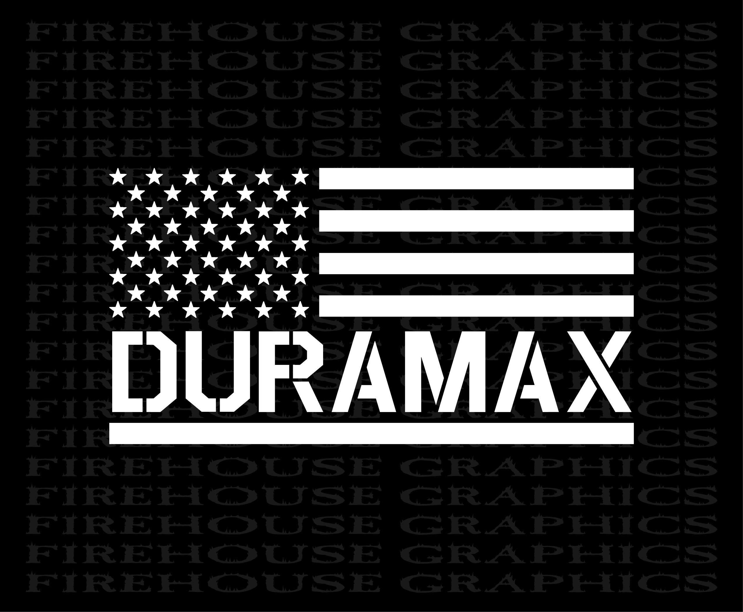 2550x2100 Duramax American Flag Decal (7x14)