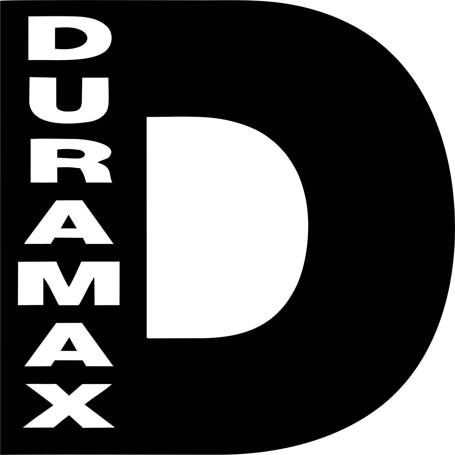 1500x1500 Duramax D Logo ( Black) : Amazon.in: Car & Motorbike