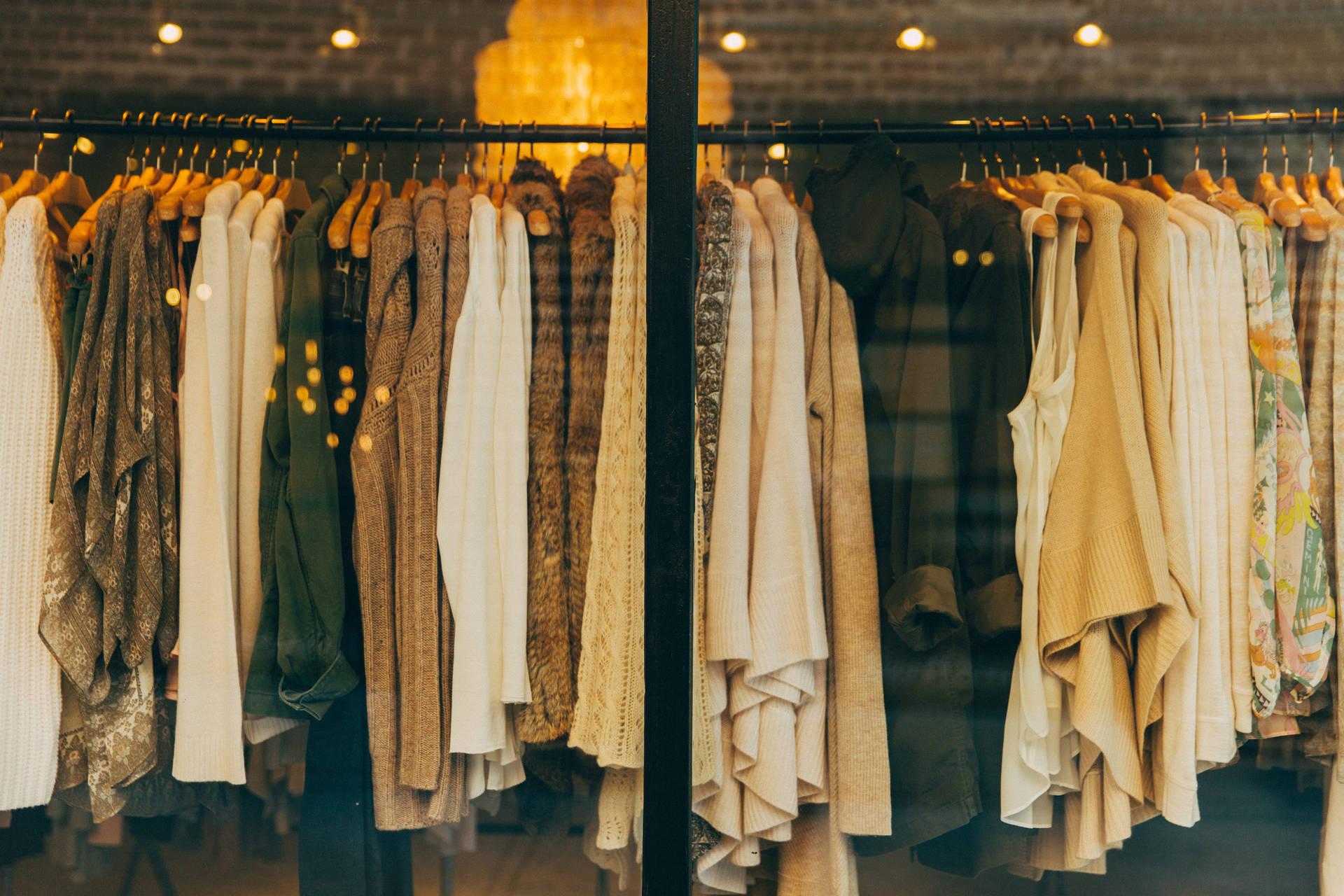 1920x1280 Download Clothes Display In A Boutique Wallpaper