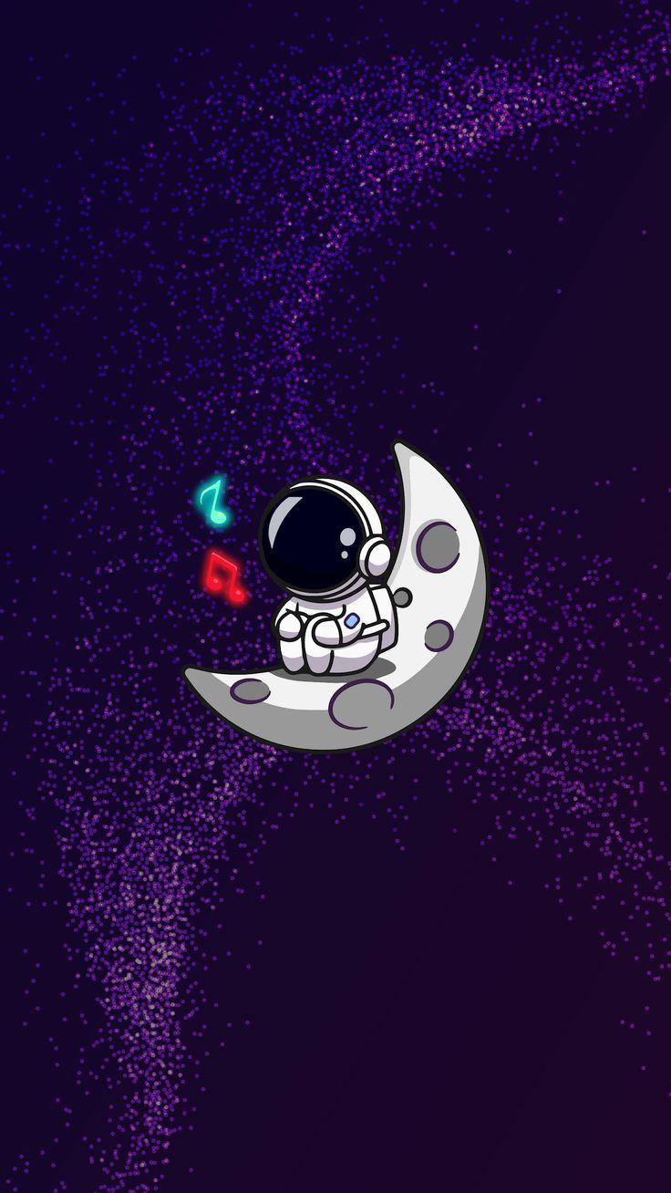736x1308 Phone background 4K Astronaut. HeroScreen Wallpaper. Astronaut wallpaper, Cute galaxy wallpaper, Cute cartoon wallpaper