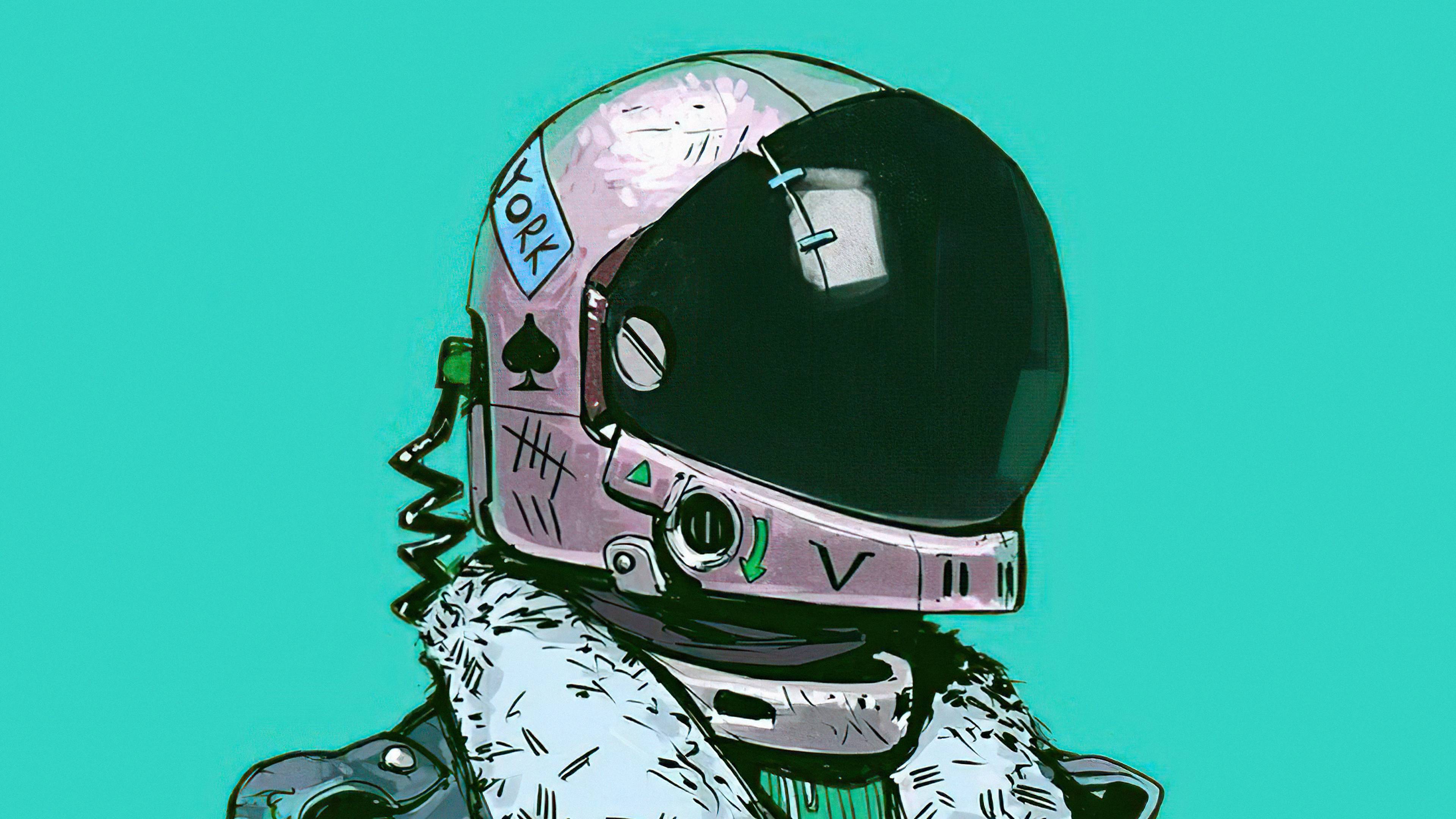 3840x2160 Astronaut Comic Art 4k, HD Artist, 4k Wallpaper, Image, Background, Photo and Picture