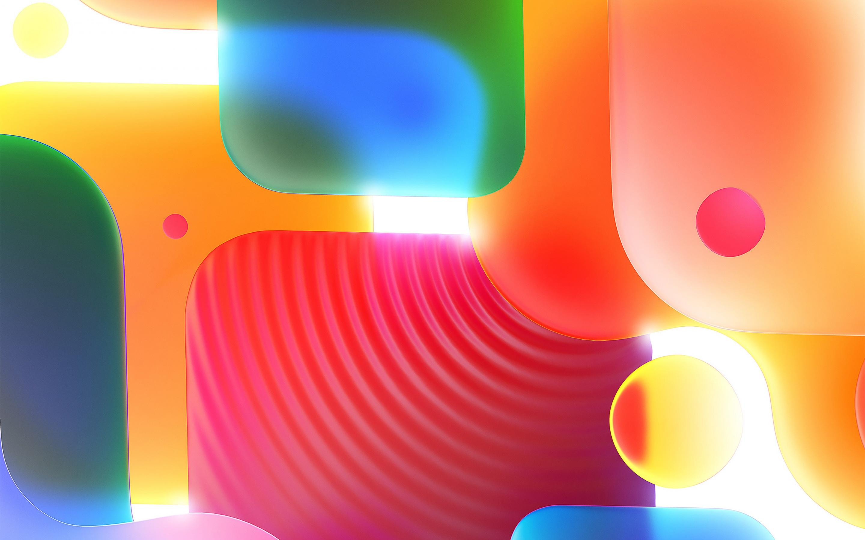 2880x1800 Shapes Wallpaper 4K, Colorful, 3D, Gradients, Abstract