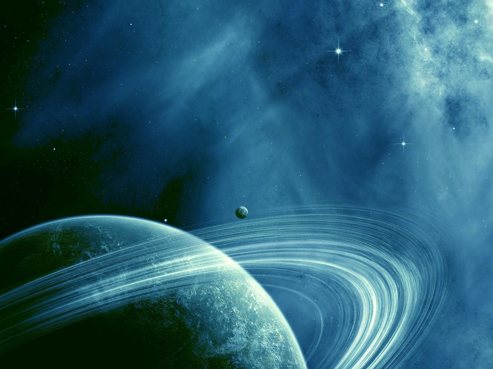 1600x1200 saturn, blue space, dark space Wallpaper, HD Space 4K Wallpaper, Image, Photo and Background