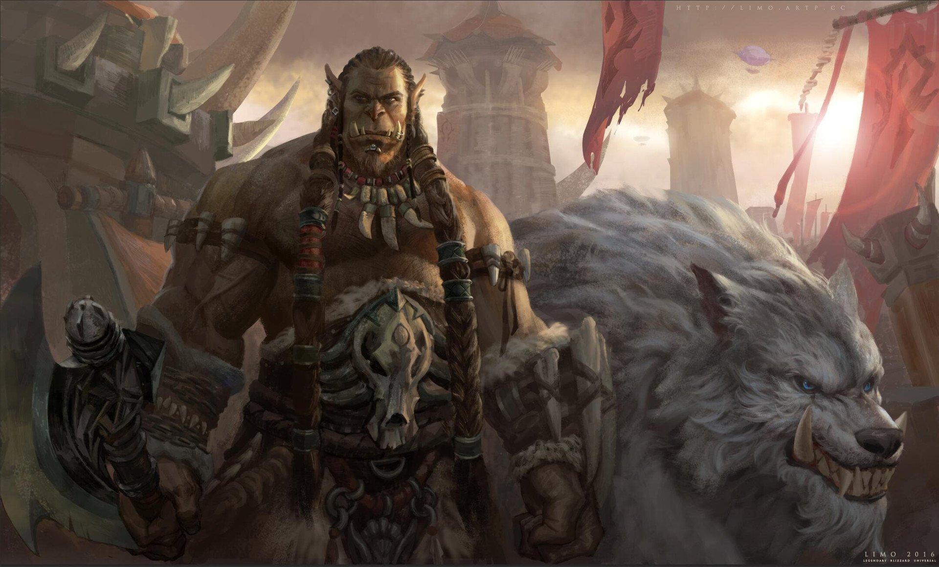 1920x1160 Rokhan Skullmauler Legendary Durotan Limo Source: #Orc #Orcs #OrcMale #Frostwolf #Durotan #Wolf #Warcraft