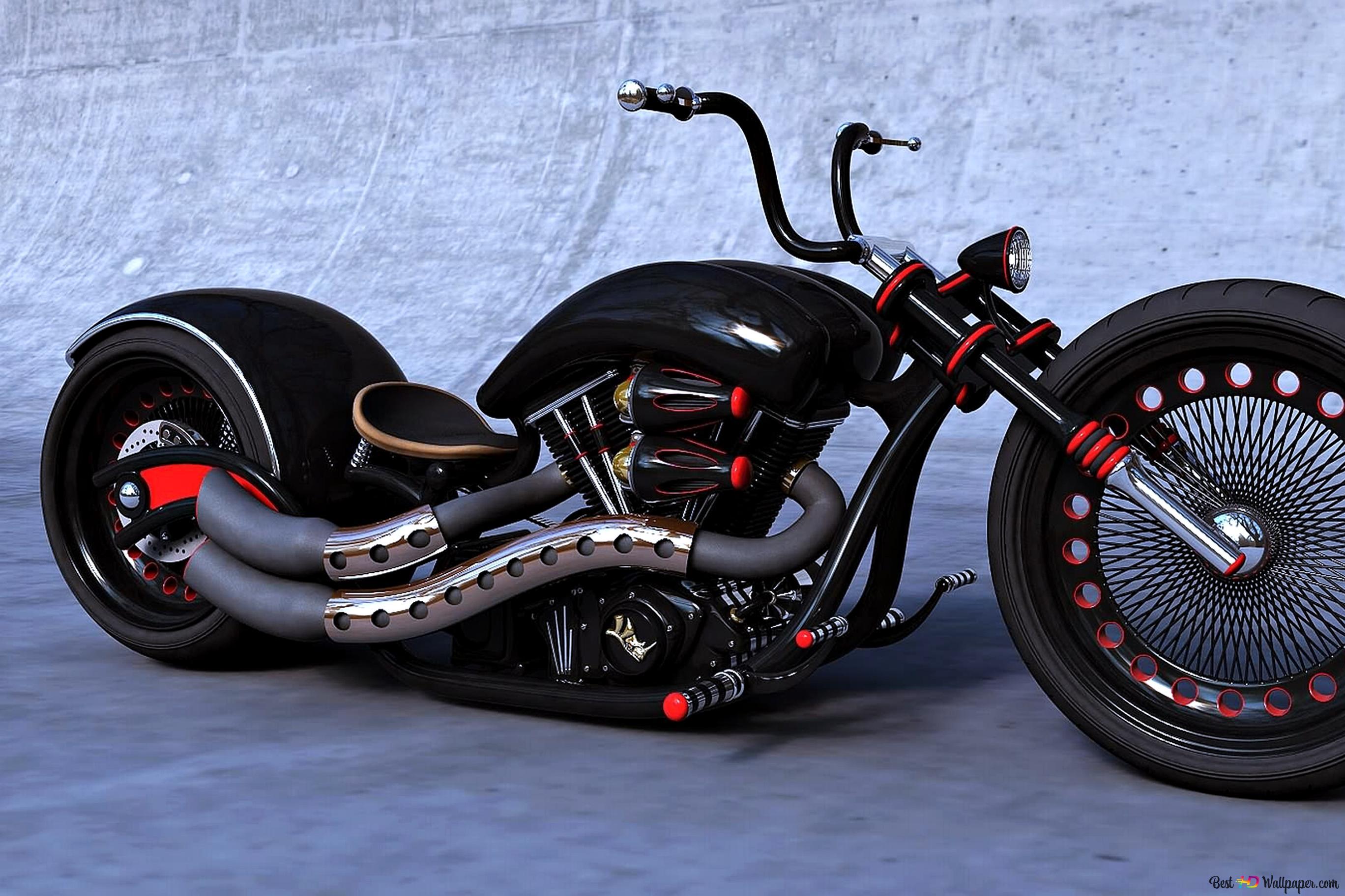 2736x1824 Harley with some style 4K wallpaper download