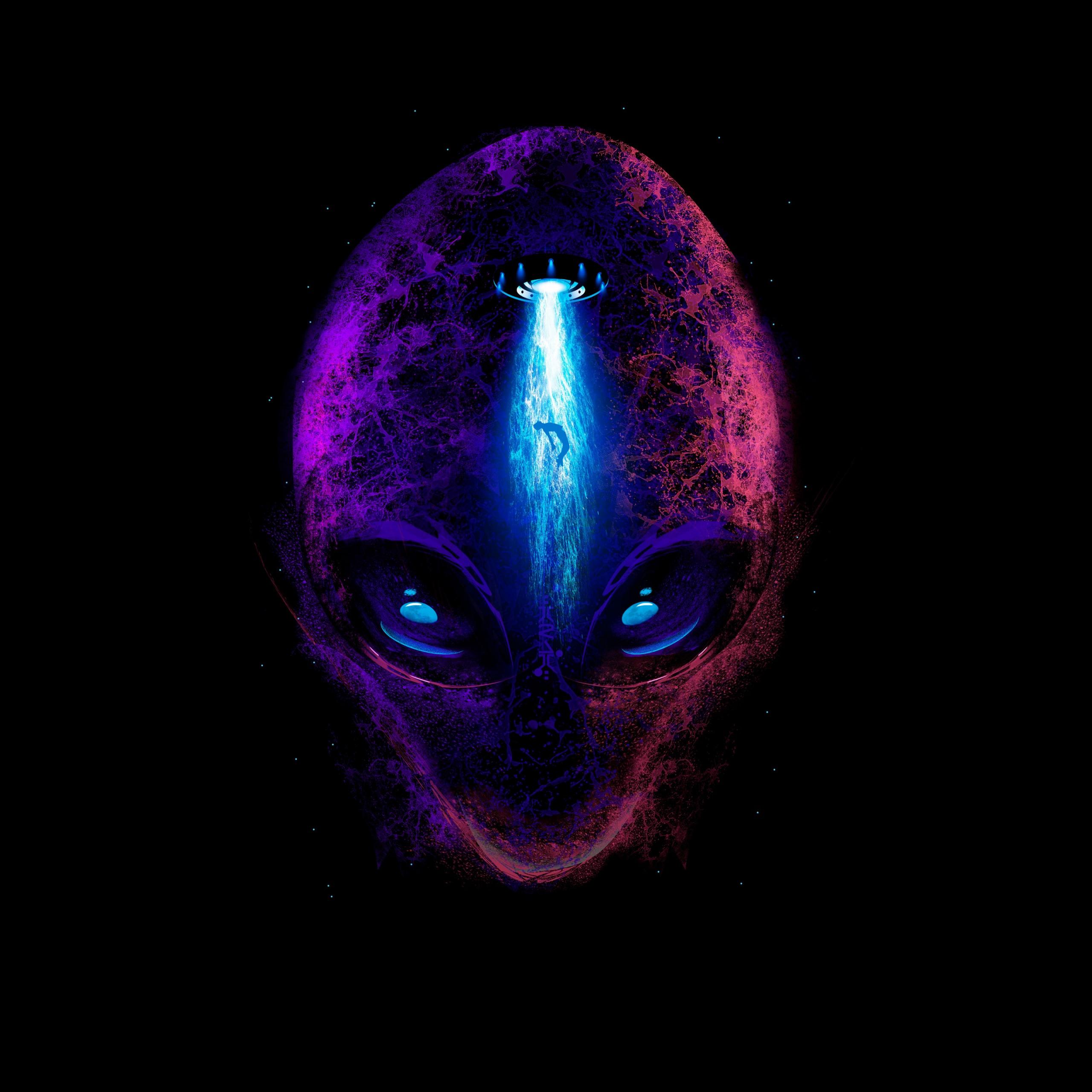 2560x2560 Alien Wallpaper 4K, Extraterrestrial