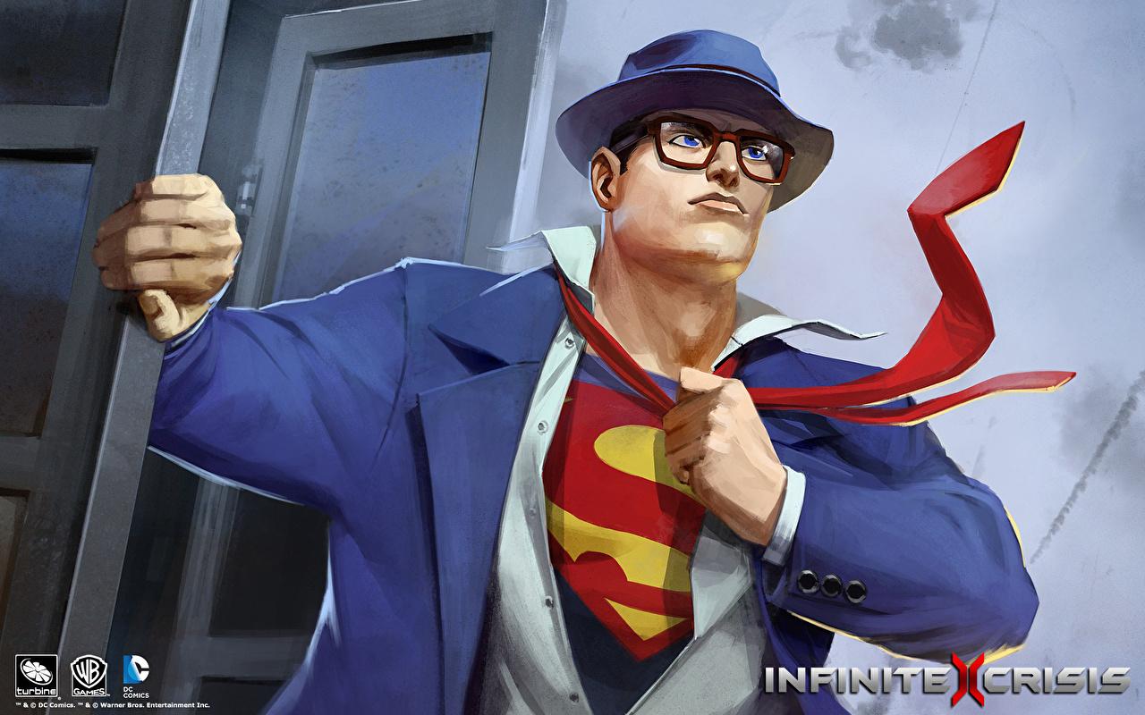 1280x800 Desktop Wallpaper superheroes Superman hero Men infinite crisis