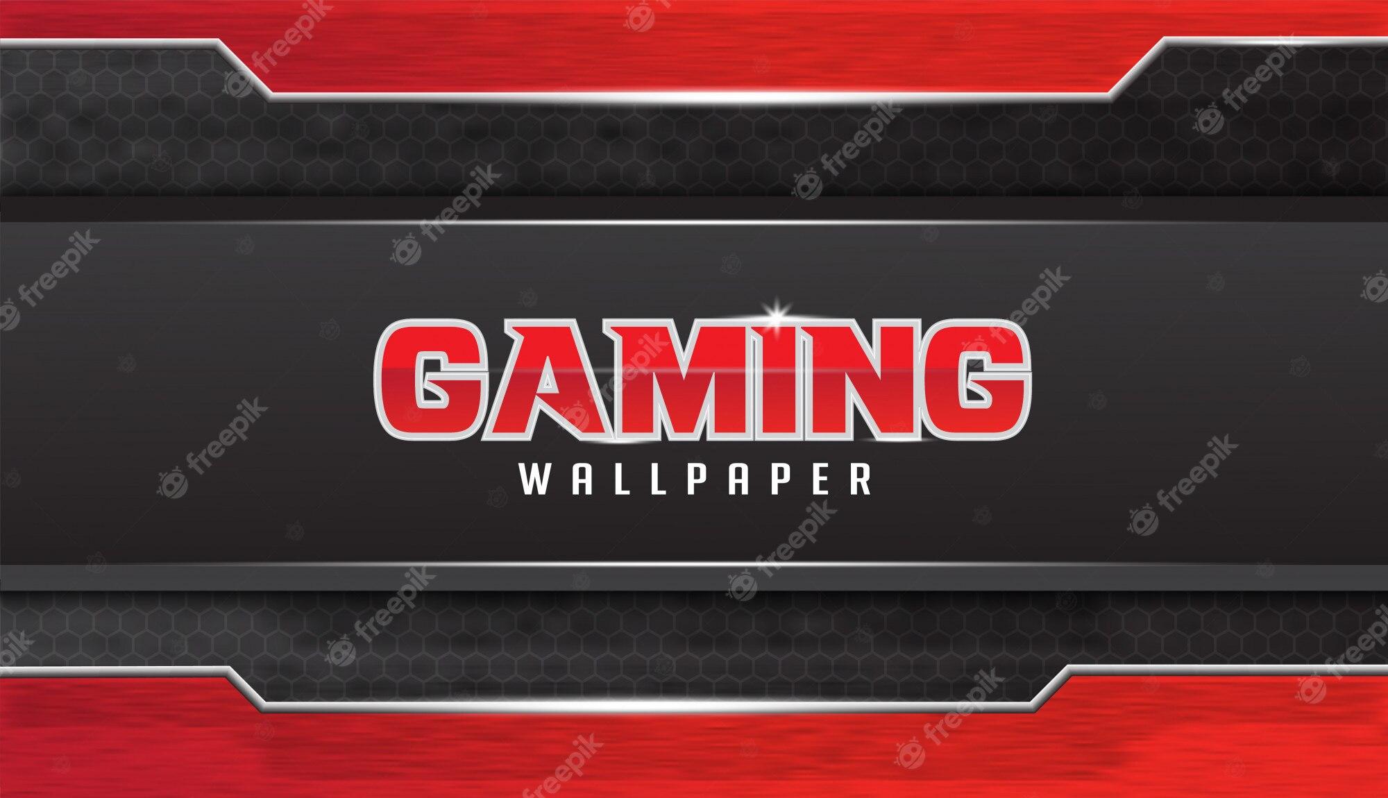 2000x1150 Premium Vector. Abstract gaming wallpaper design with grunge effect