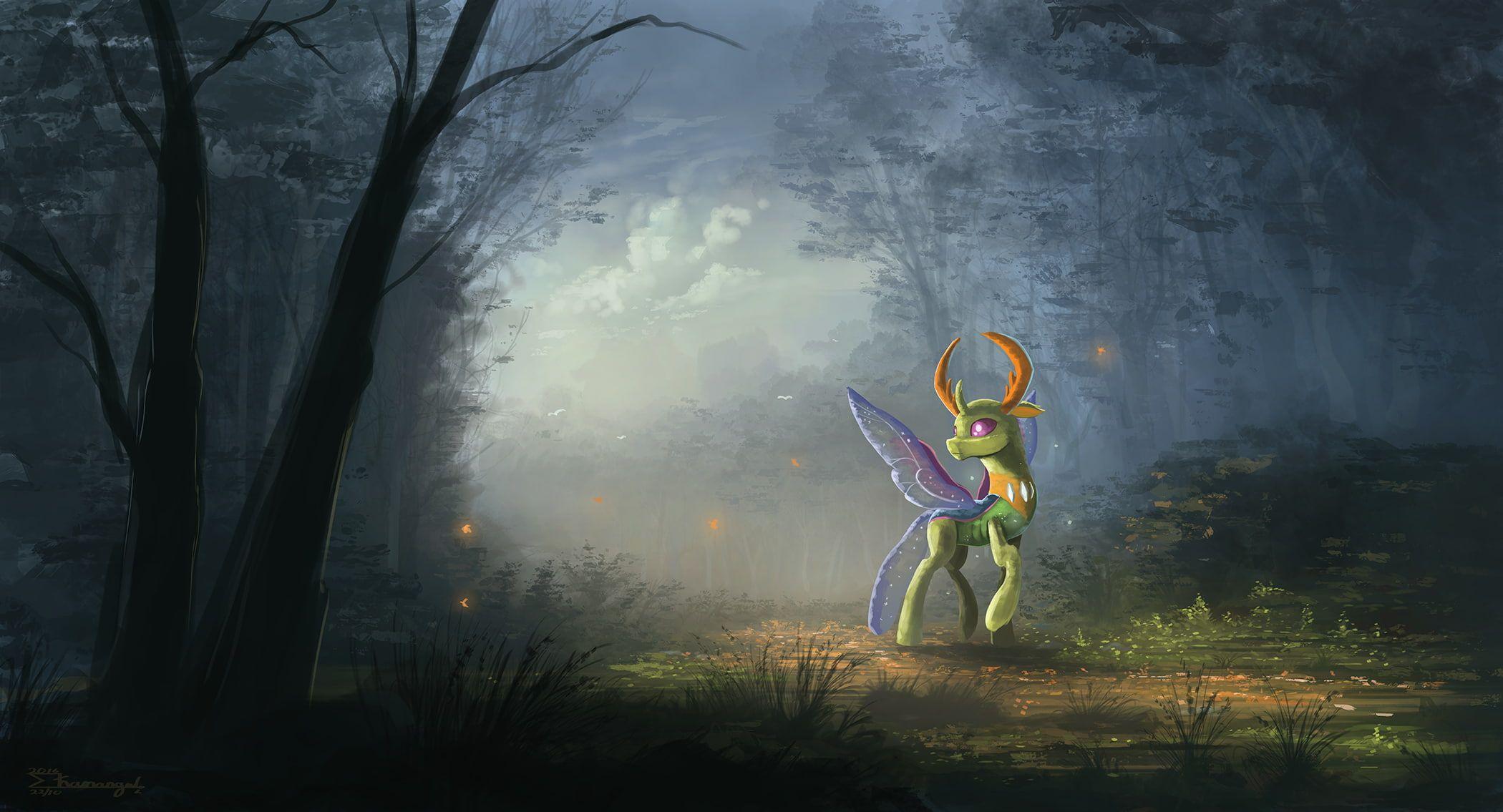 2100x1135 My Little Pony #Thorax #forest digital art #Changeling P #wallpaper #hdwallpaper #desktop. My little pony wallpaper, My little pony, Pony