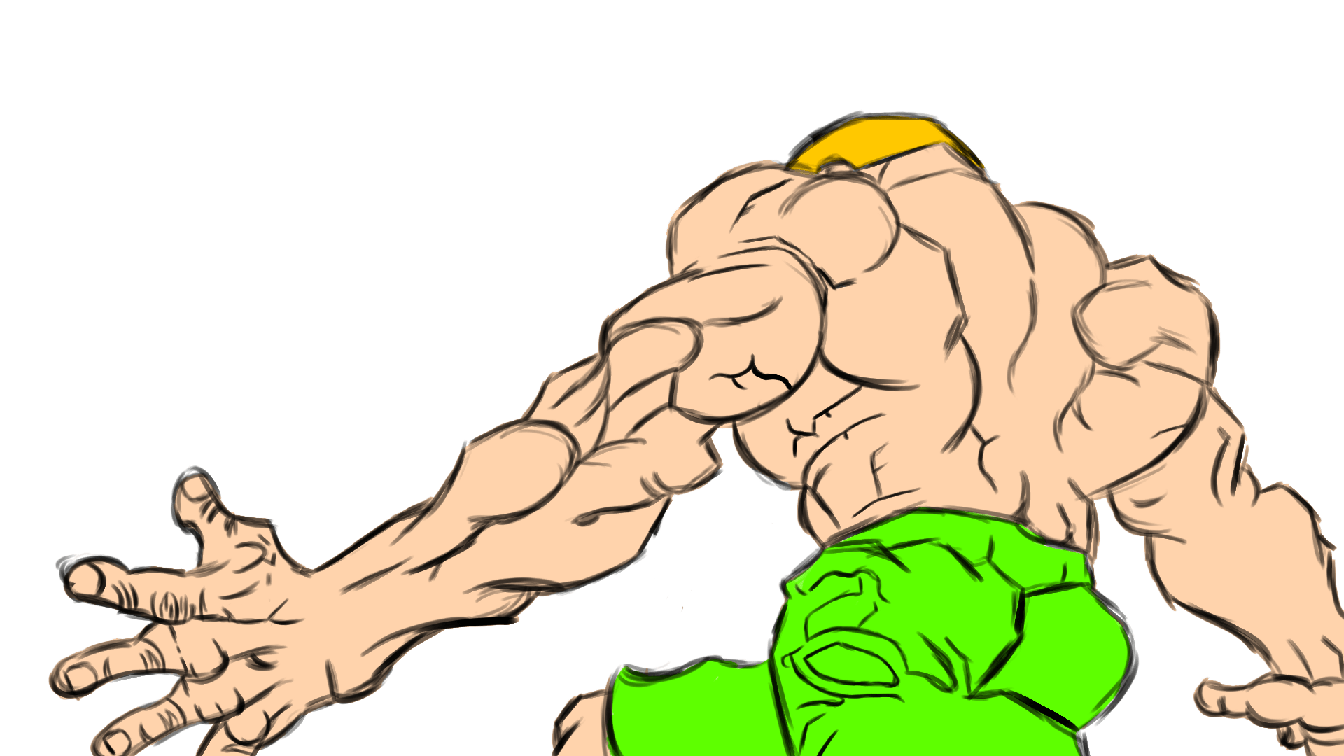 1920x1080 Jack Hanma Sketch by TheCosmicSage on Newgrounds