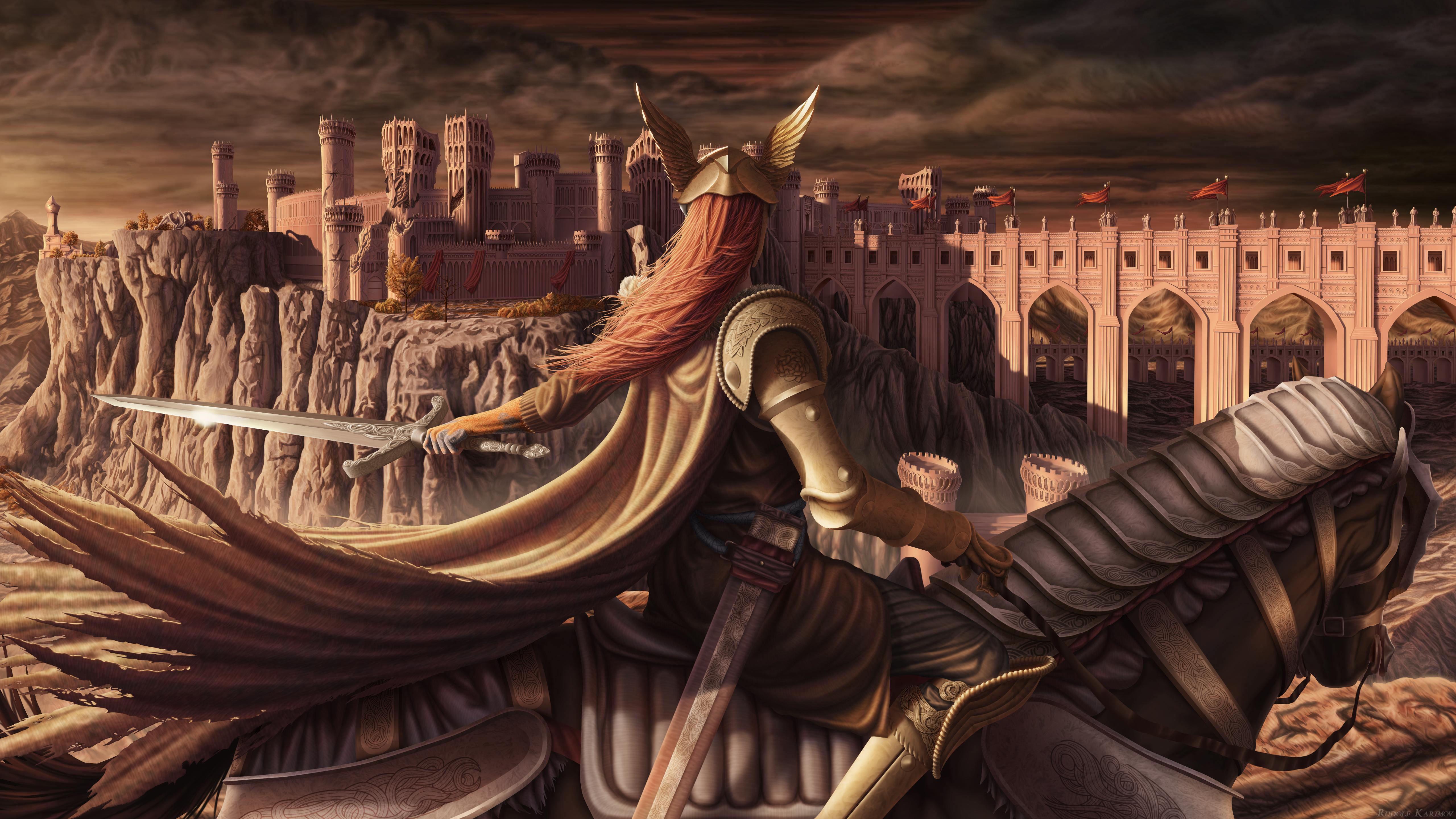 5120x2880 malenia blade of miquella (elden ring) drawn