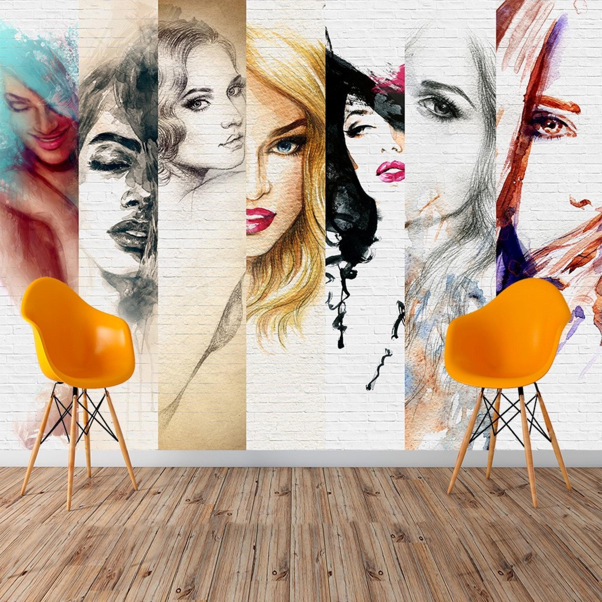 2000x2000 Female Hair Salon Faces Wallpaper