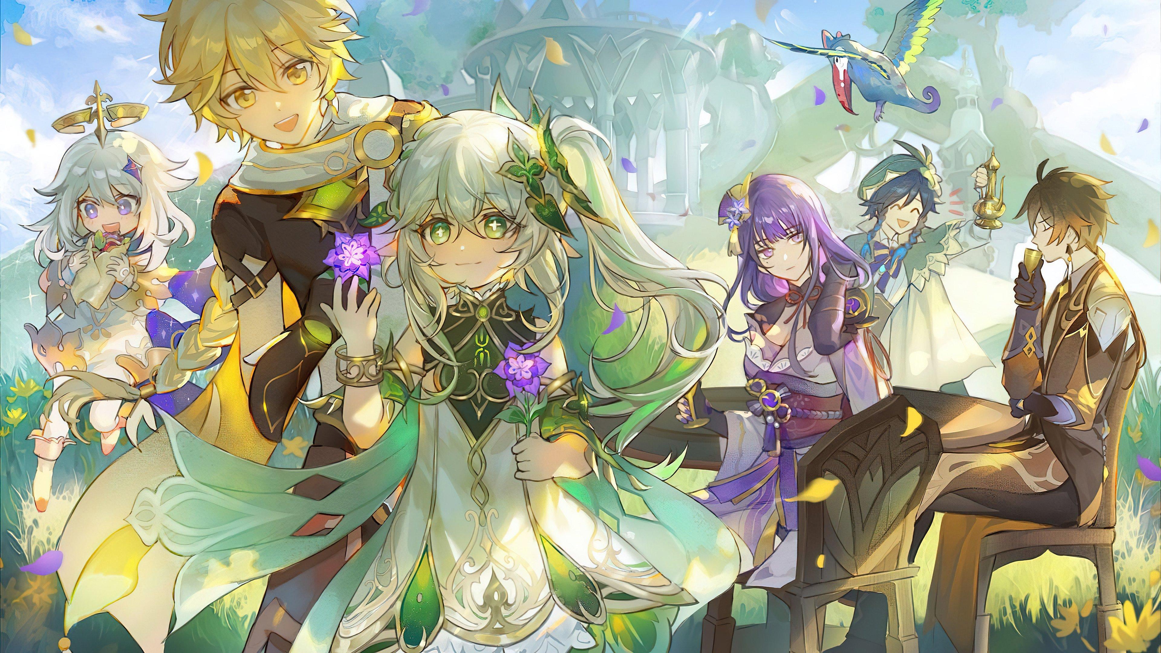 3840x2160 Genshin Impact Nahida Aether Paimon Wallpaper 4k Ultra HD