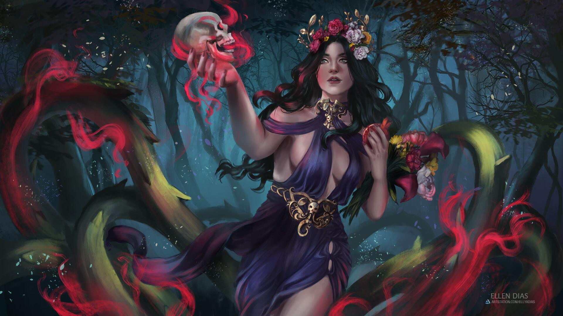 1920x1080 Persephone of the underworld