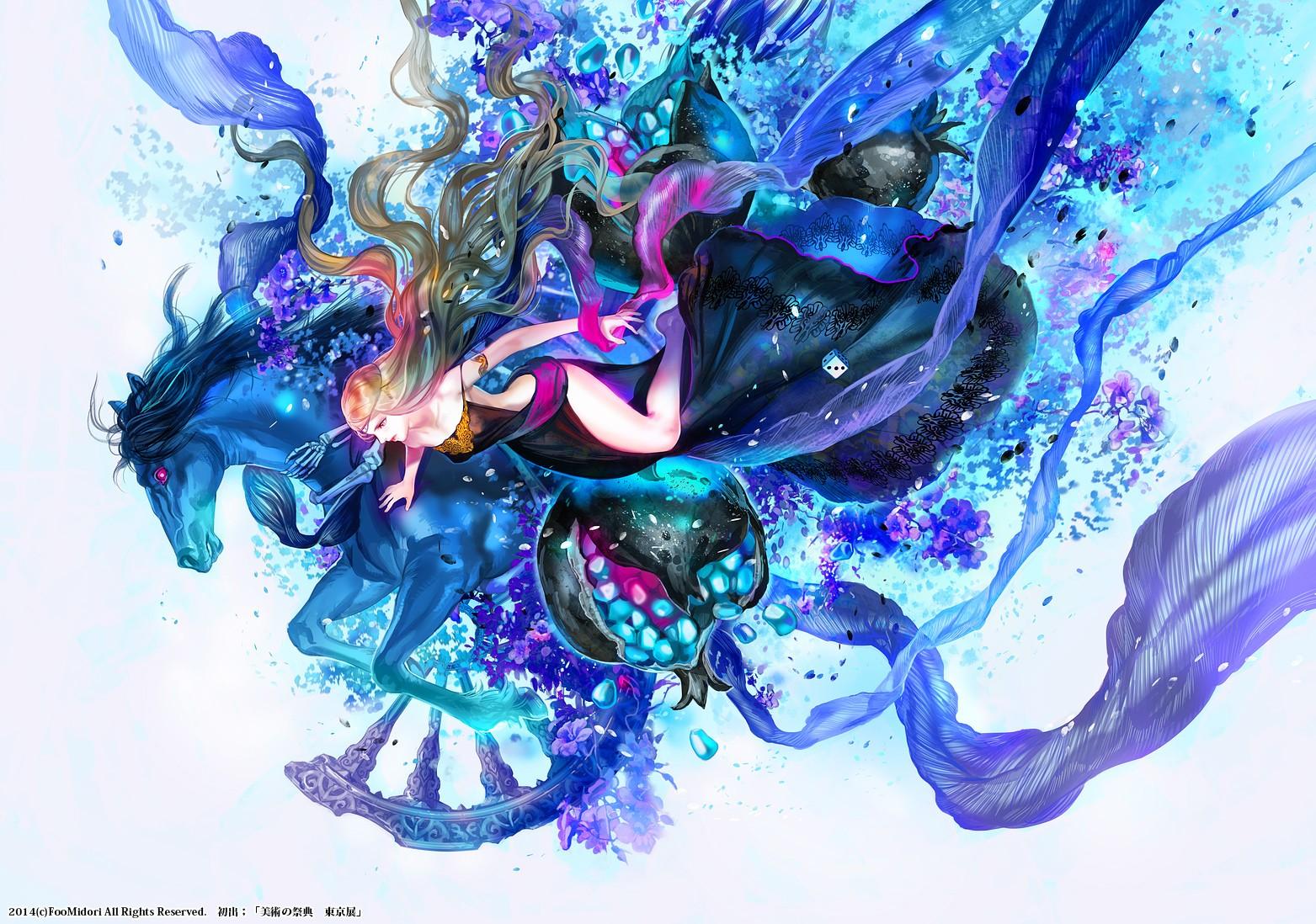 1563x1098 Puzzle and Dragons, Midori Fuse, Persephone (PandD) Gallery HD Wallpaper