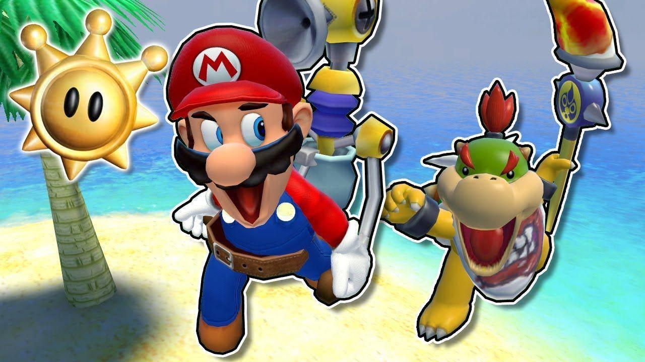 1280x720 Download Smg4 Mario With Baby Bowser Wallpaper