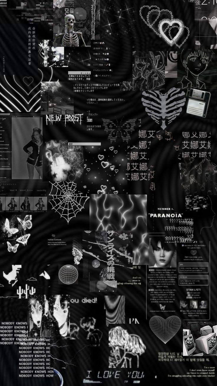 736x1308 Cybercore black aesthetic. Черные обои, Милые идеи, Эстетика