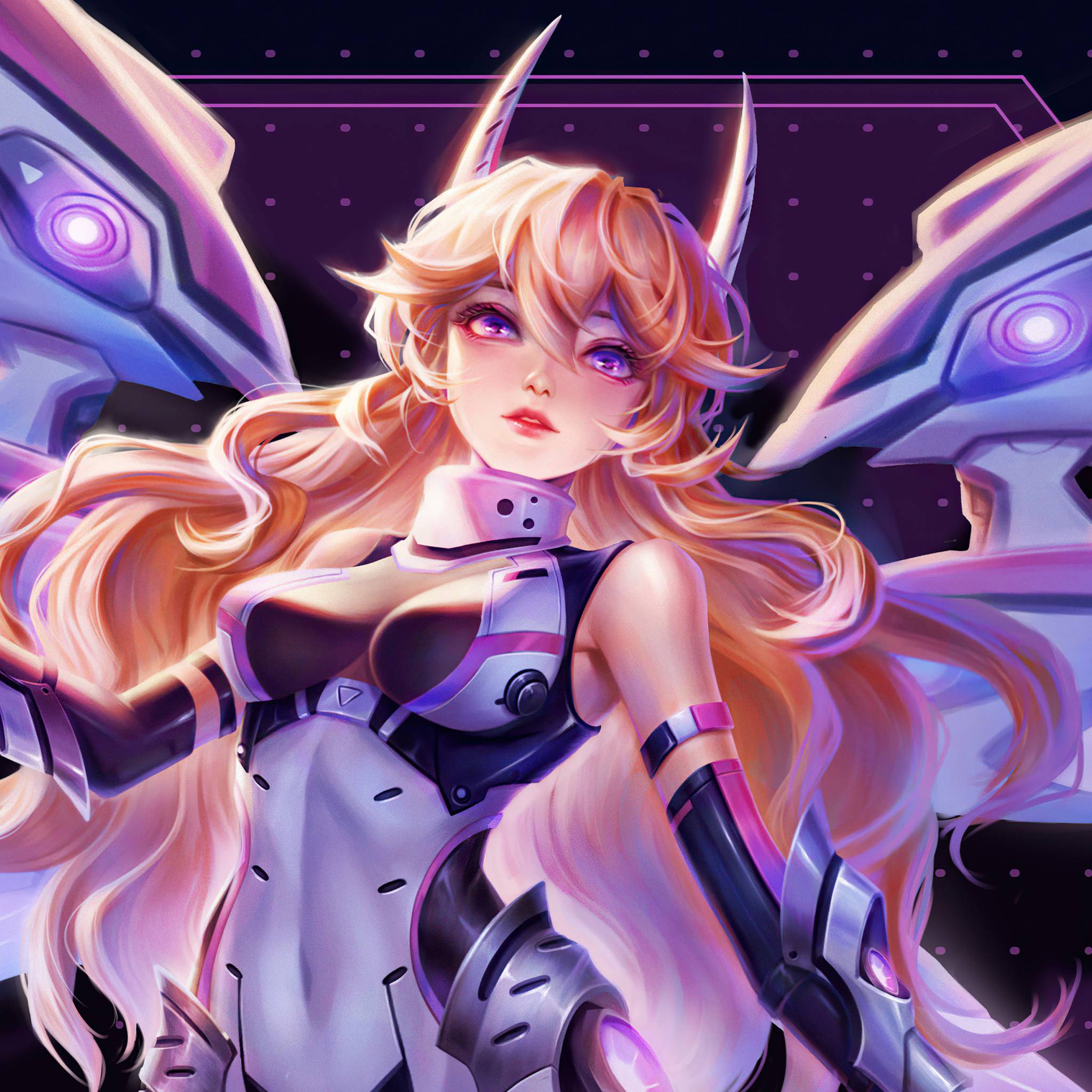 2048x2048 Fan Art Lauriel Aov Cybercore iPad Air HD 4k Wallpaper, Image, Background, Photo and Picture