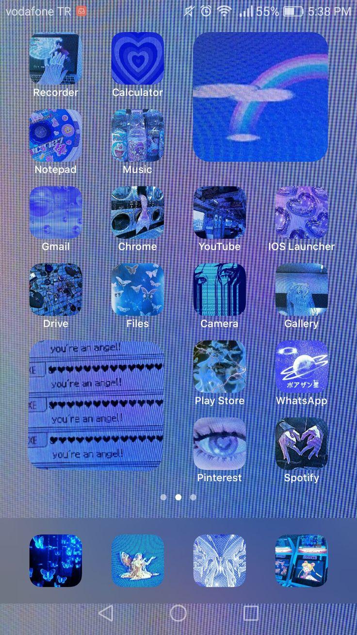736x1308 cybercore aesthetic phone theme. iPhone photo app, iPhone wallpaper app, iPhone app design