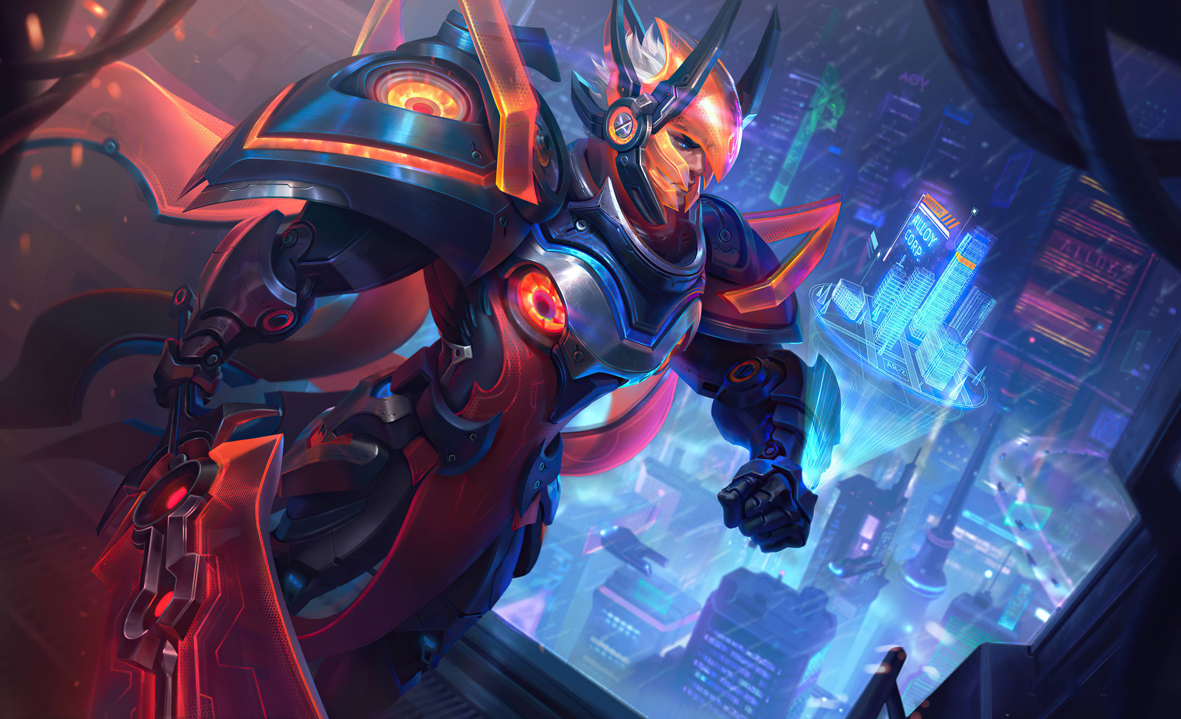 3840x2338 Arthur Cybercore Commander 4k, HD Artist, 4k Wallpaper, Image, Background, Photo and Picture
